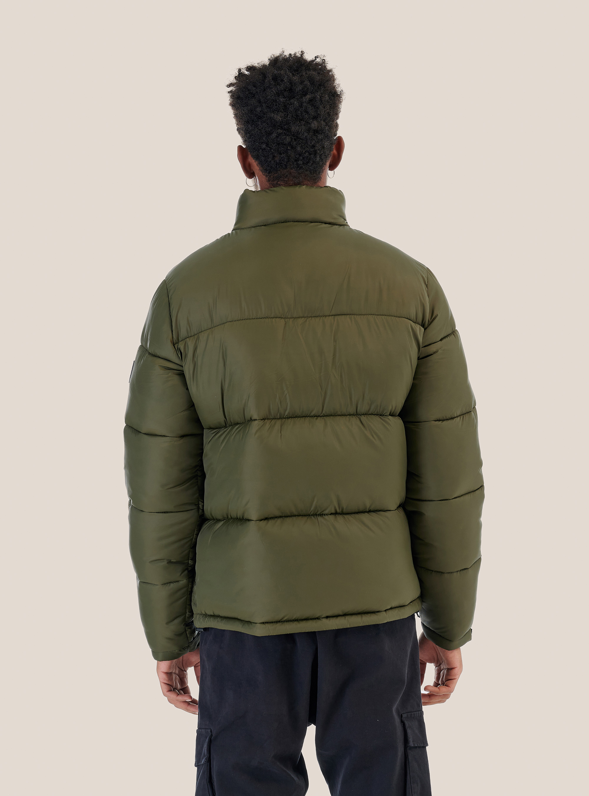 Giubbotto puffy tinta unita, C6632 KAKY