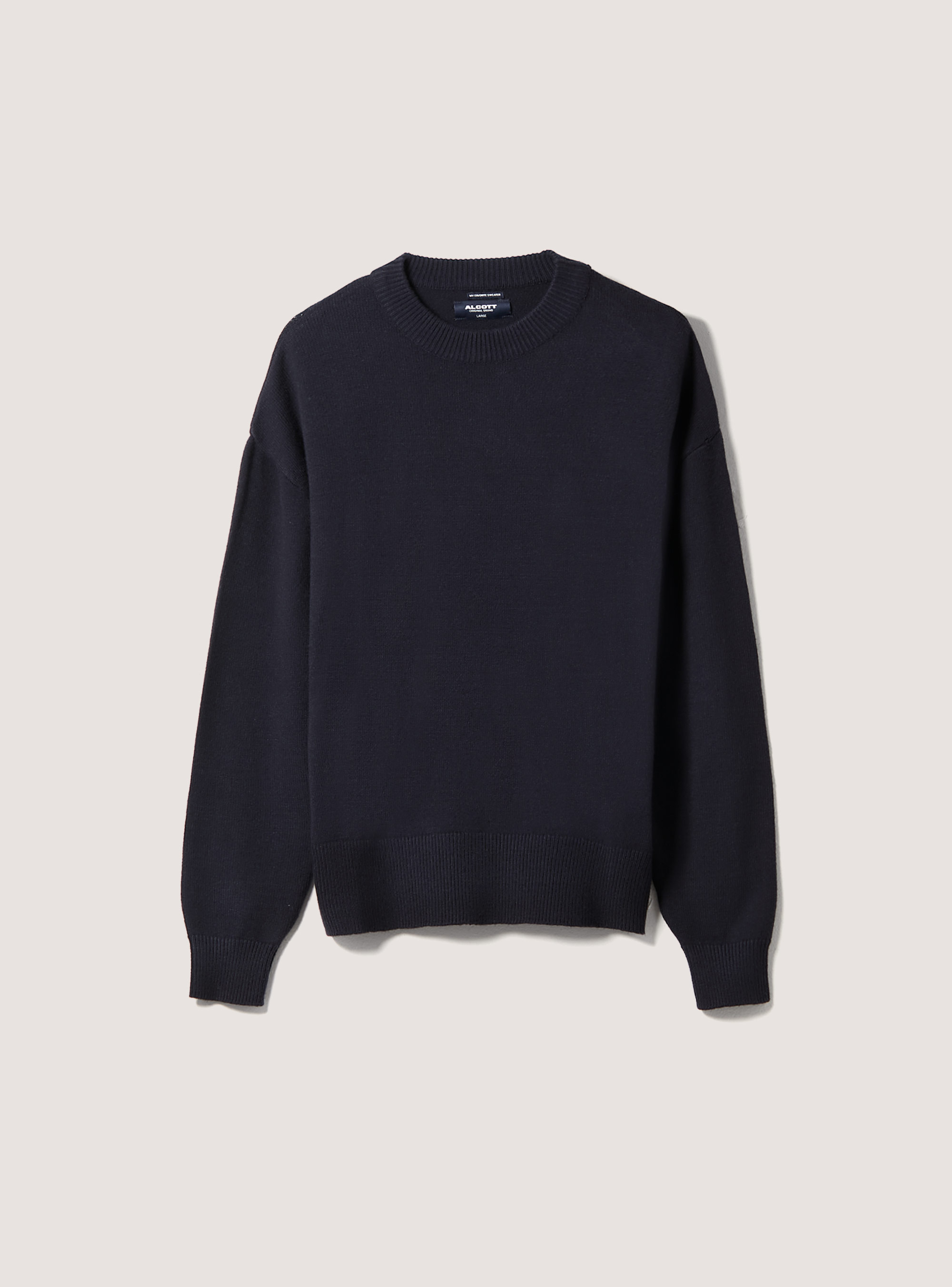 Pullover morbido boxy fit elasticizzato, NA1 NAVY DARK