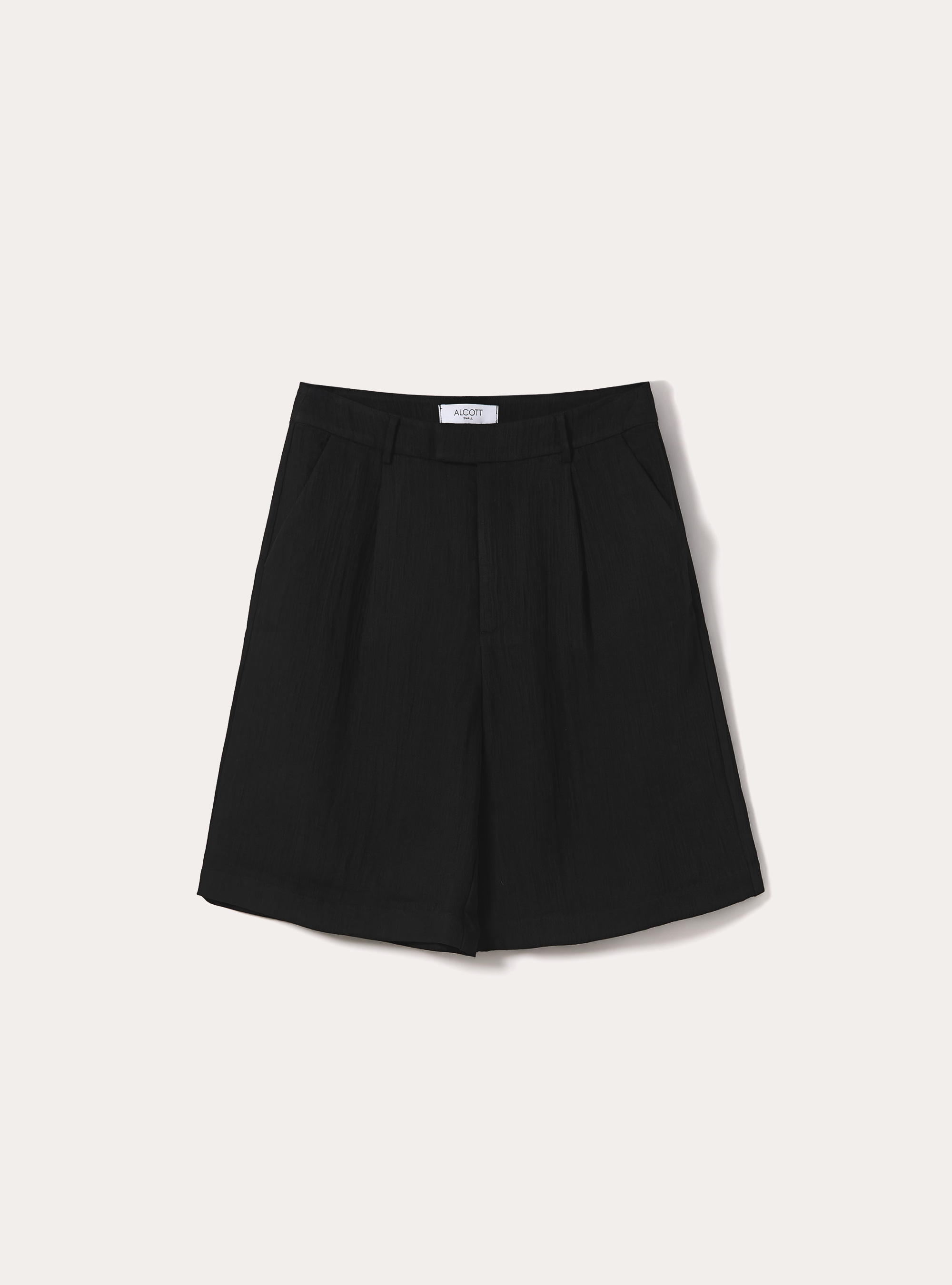 Tailored twill Bermuda shorts, BK1 BLACK