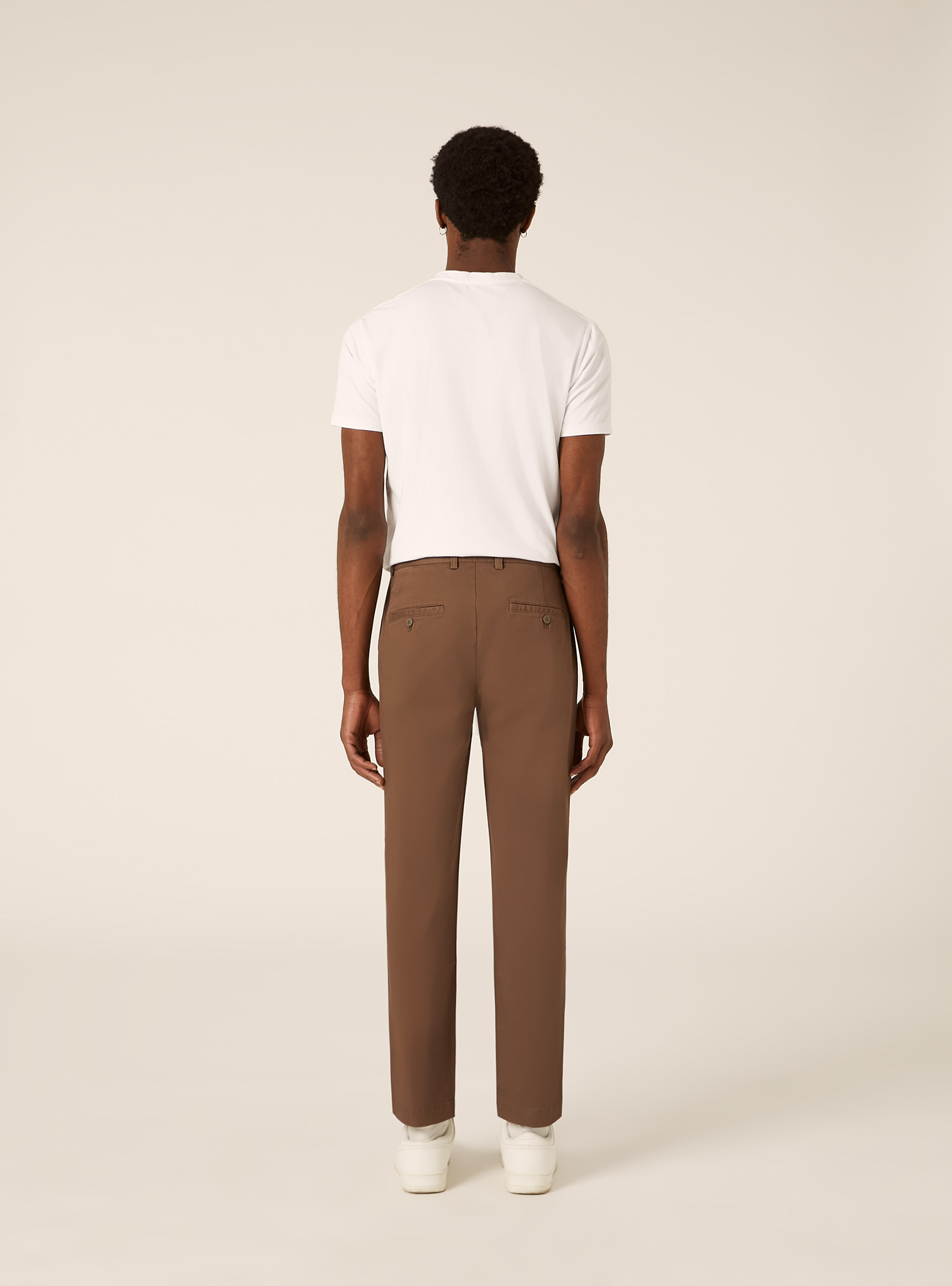 Slim fit chino trousers, BR2 BROWN MEDIUM