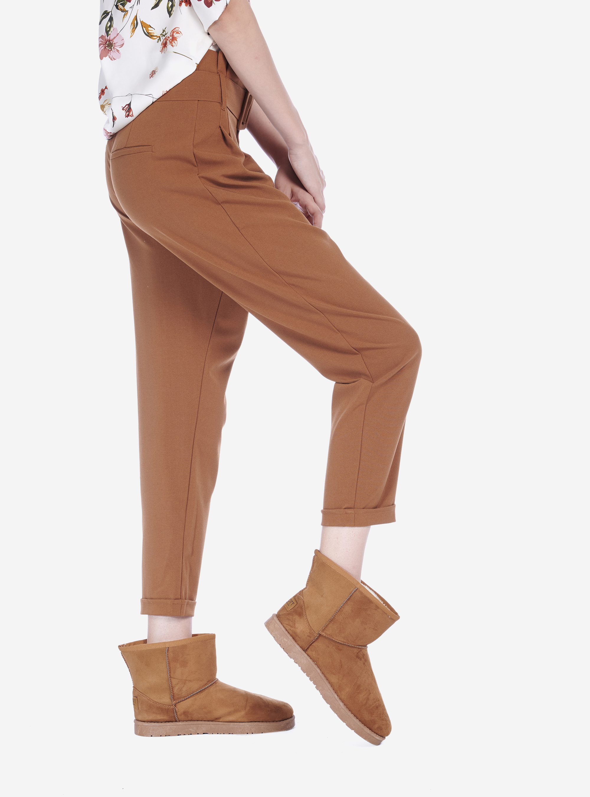 PAPERBAG PANTS, TOBACCO