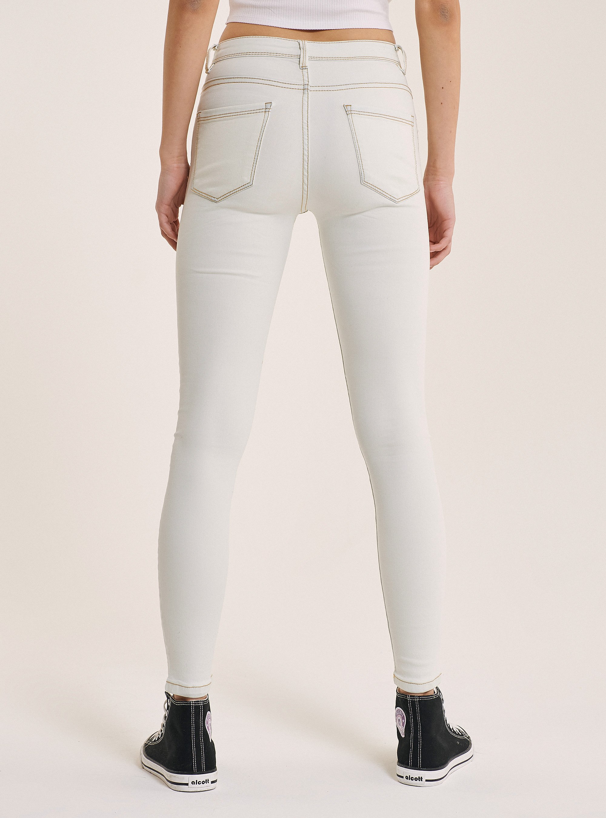 Jean taille haute super skinny comfort fit, C203 AZZURRE