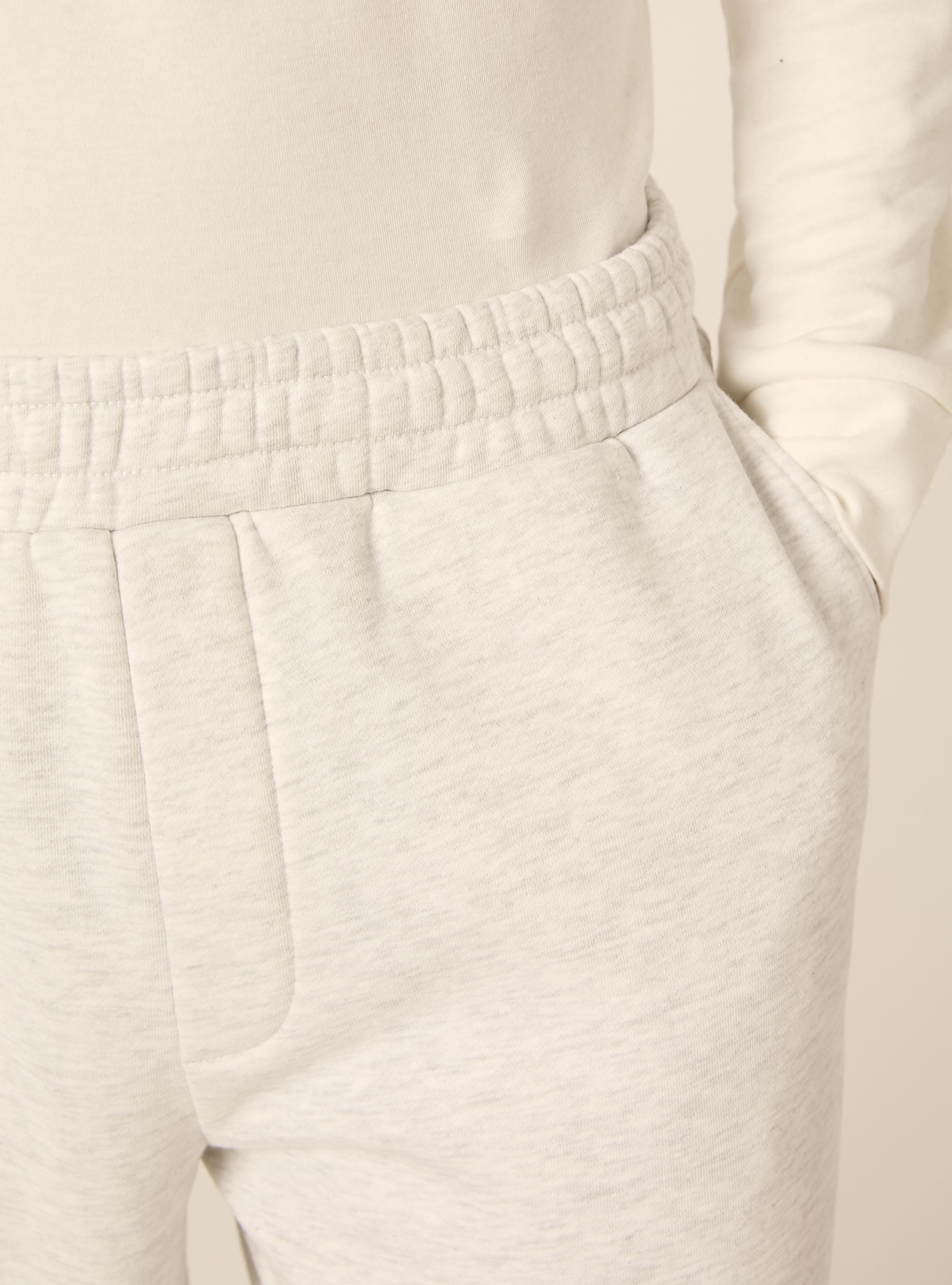 Pantaloni loose in felpa, MGY3 GREY MEL LIGHT