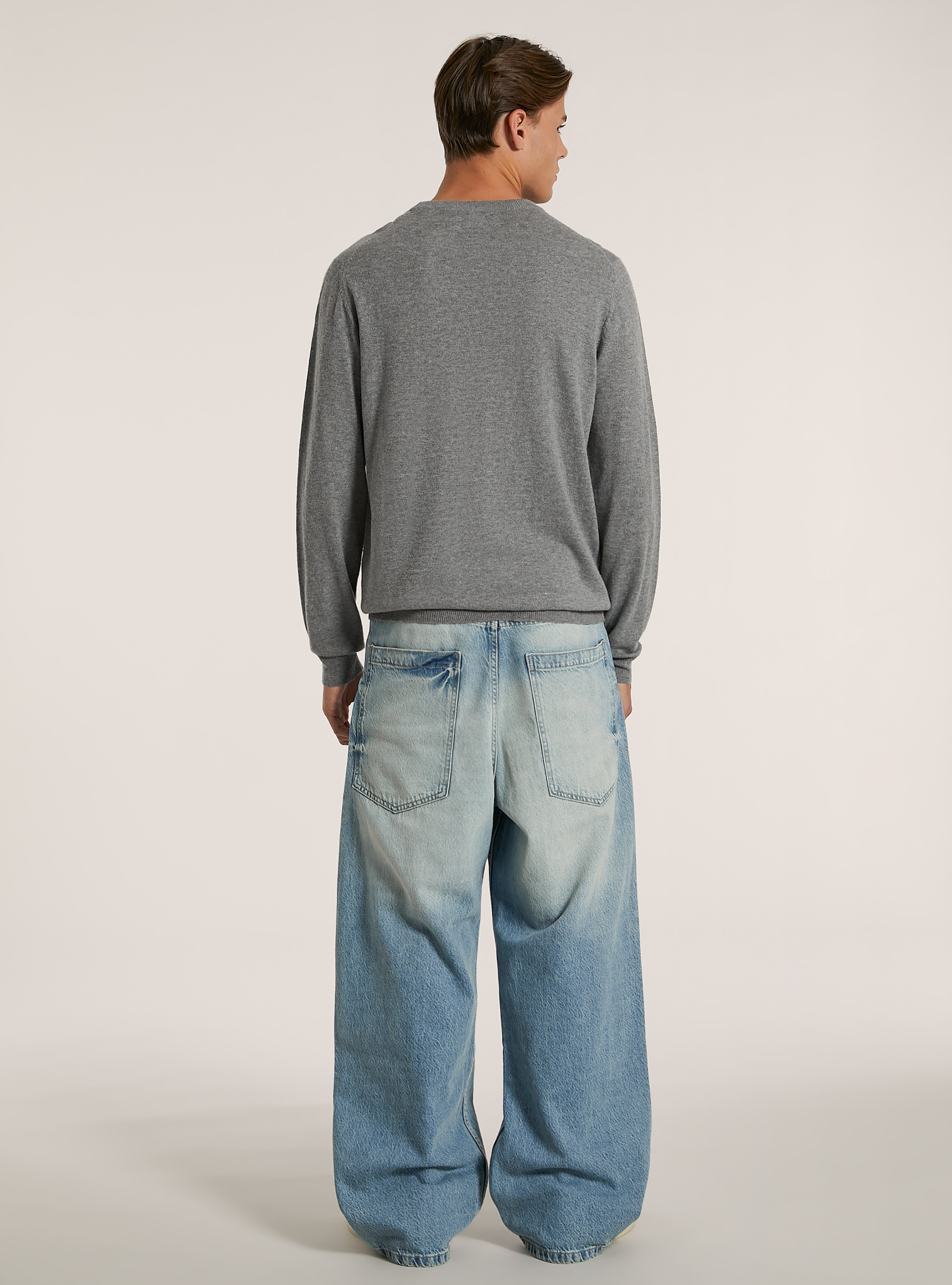 Cashmere-blend pullover, MGY1 GREY MEL DARK