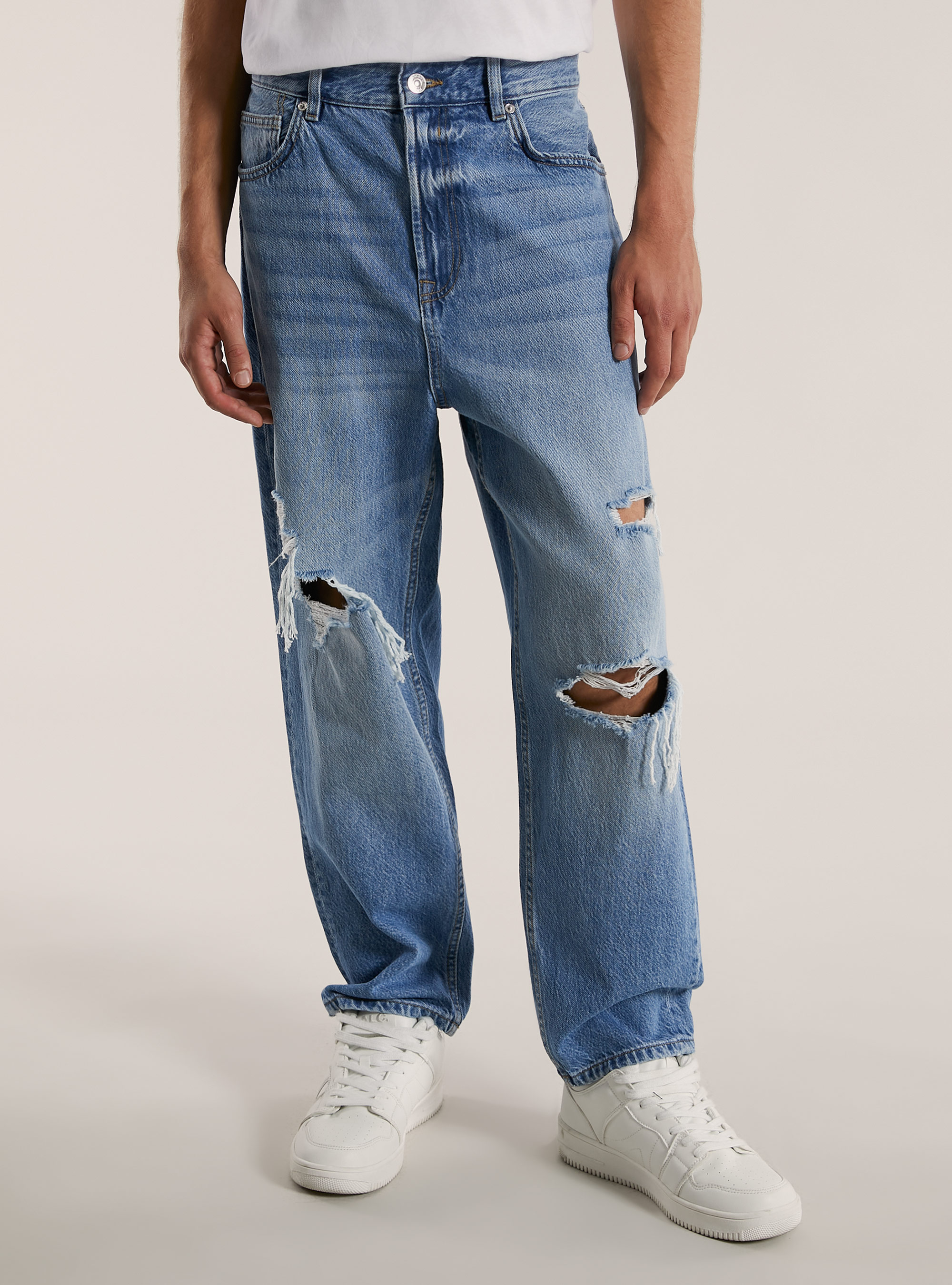 Loose fit jeans, D003 MEDIUM BLUE