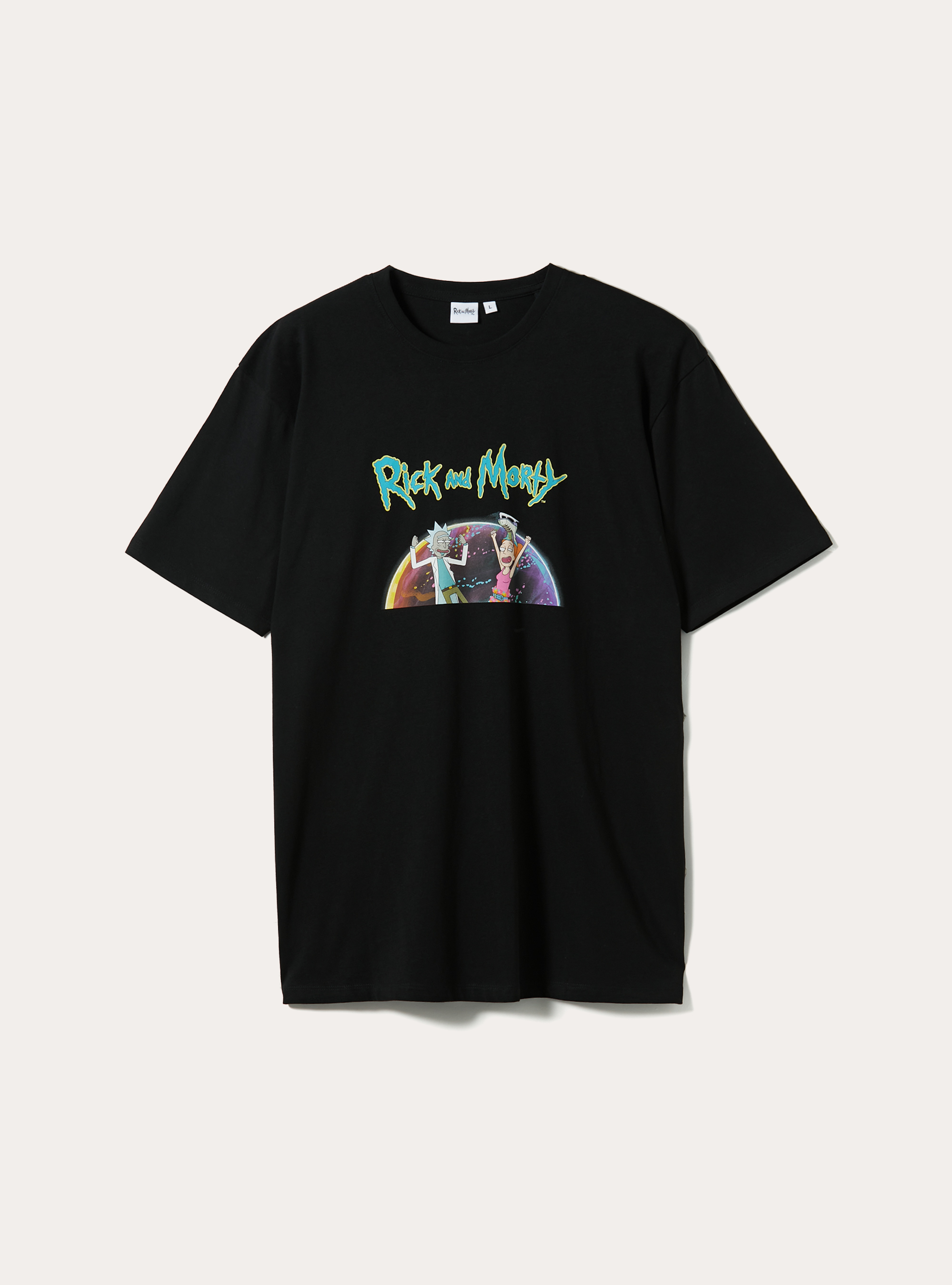 Rick and Morty / Alcott Genderless T-shirt, BK1 BLACK
