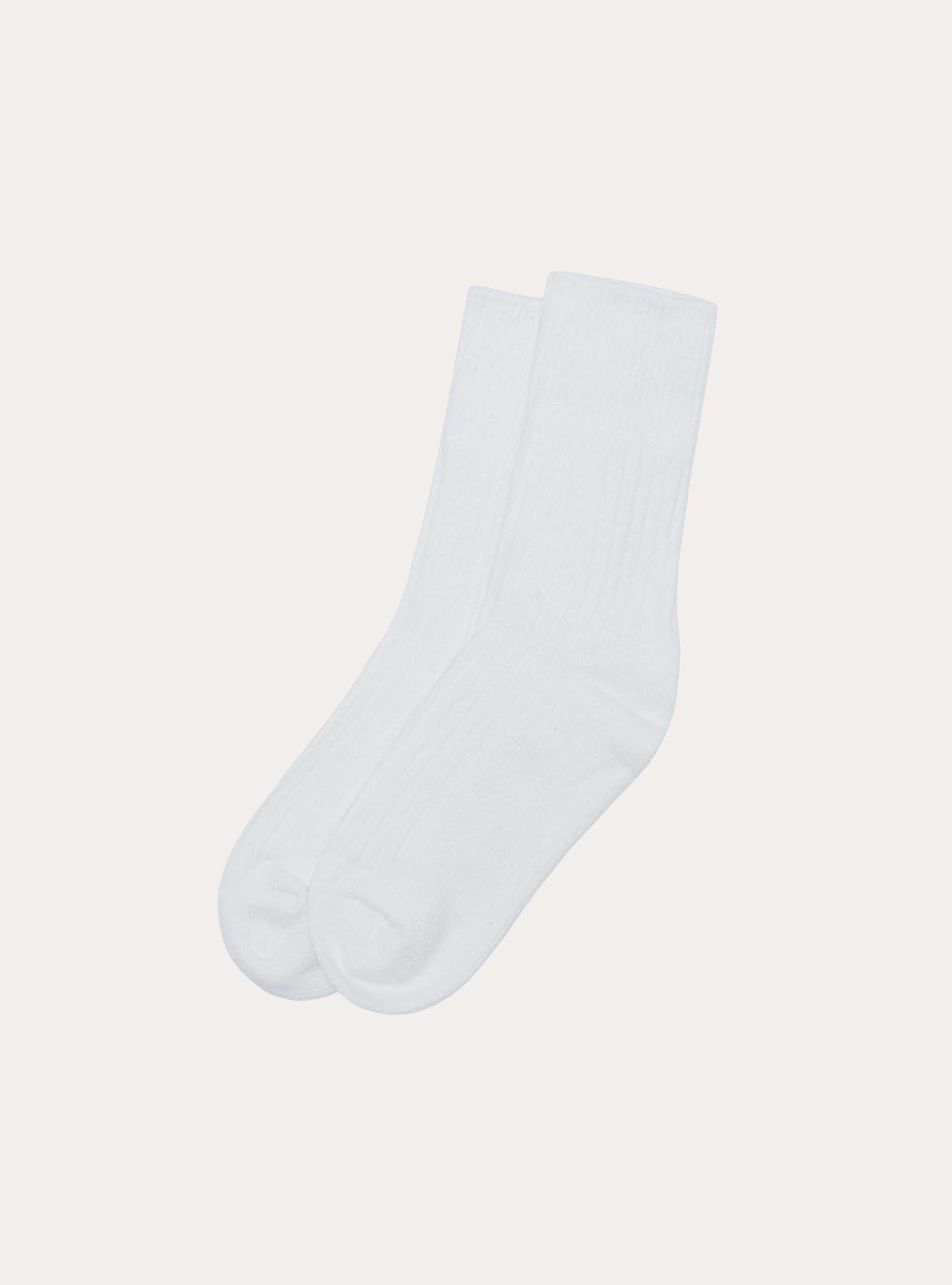 Calzini a coste tinta unita set 2 paia, MWH1 WHITE MEL DARK