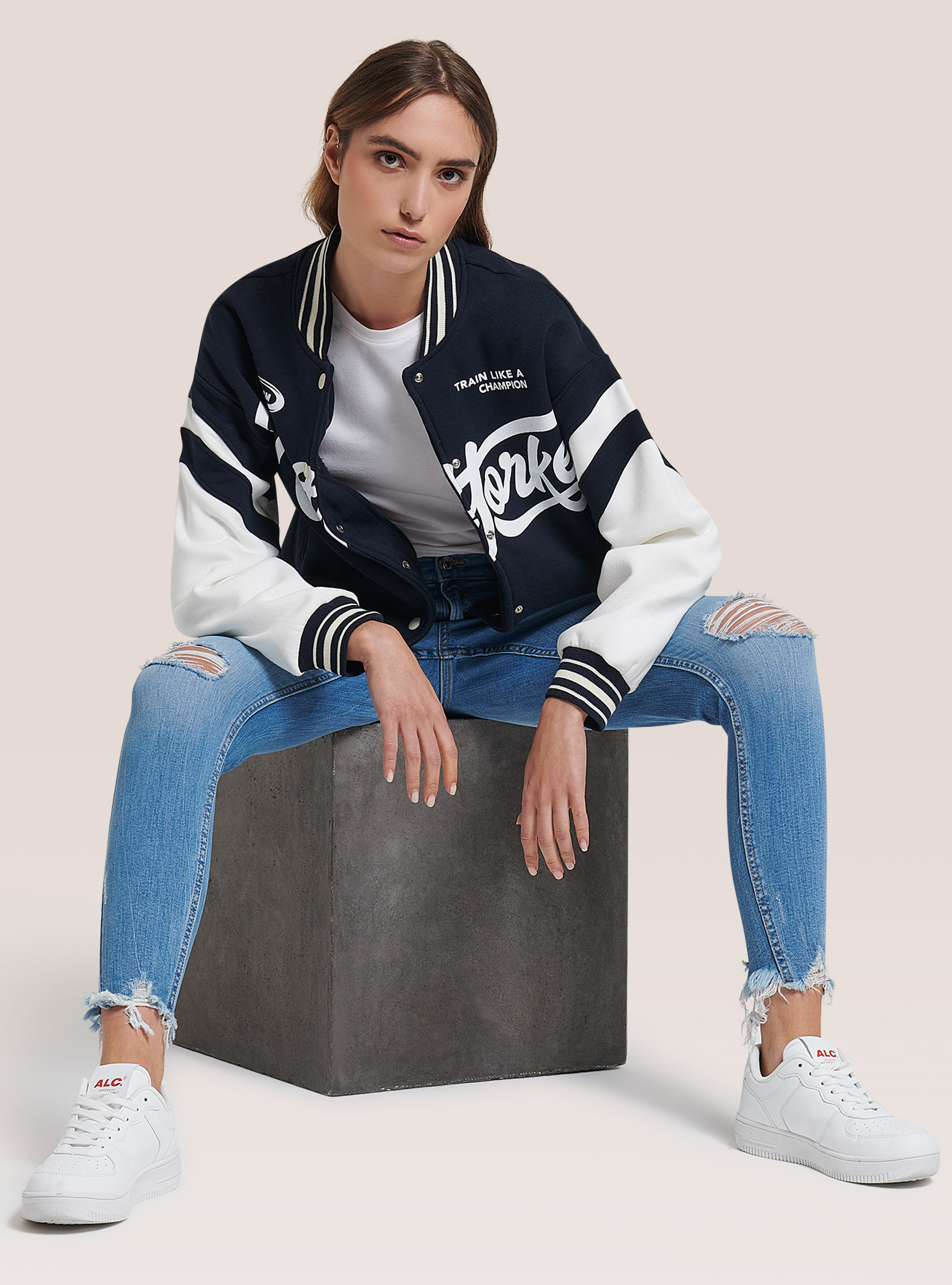 bomber college jacket