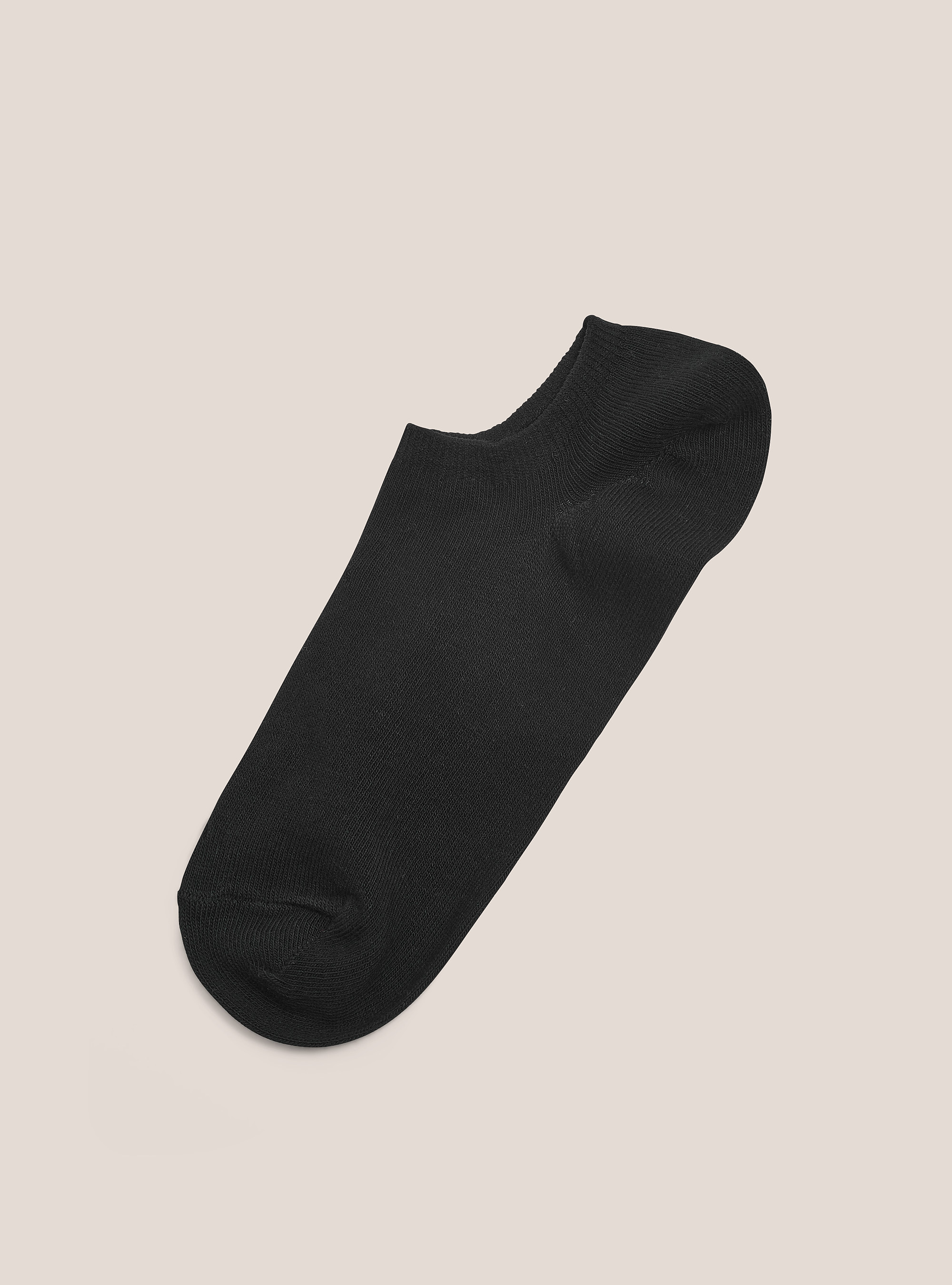 Set of 4 pairs of plain socks, BK1 BLACK