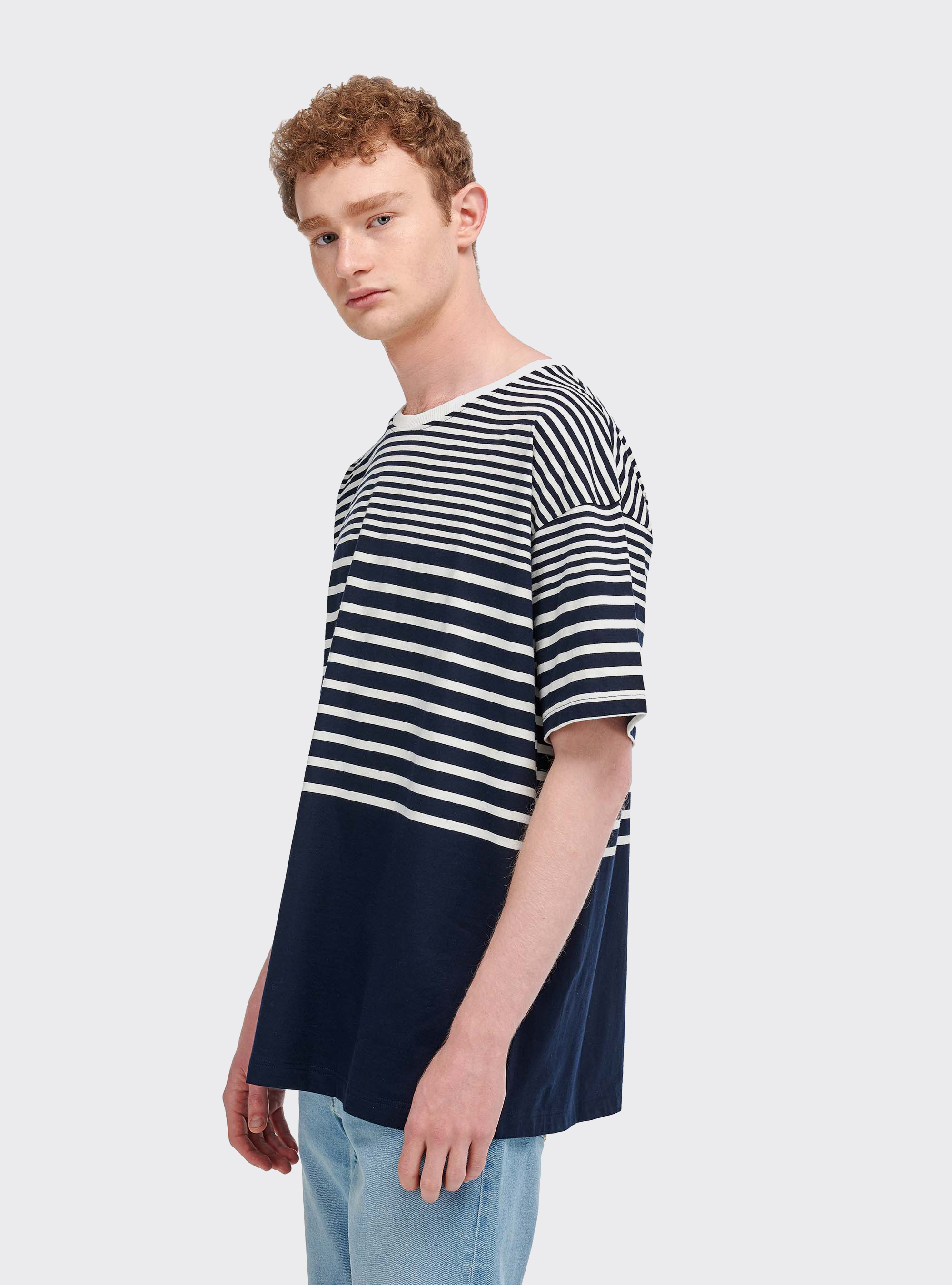 Maglietta a righe vestibilit&agrave; oversize, MULTICOLOR