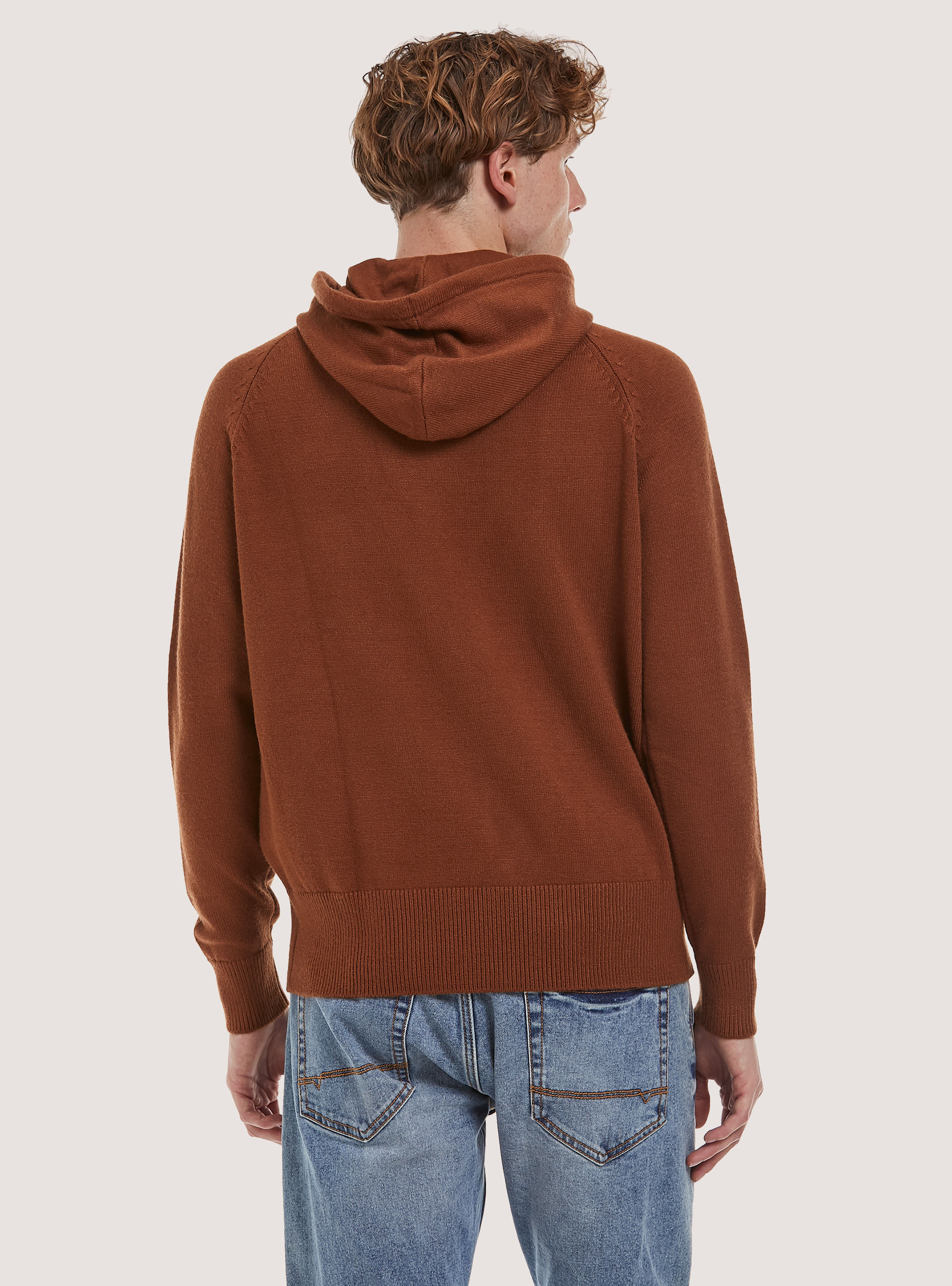 Jersey de punto suave con capucha, TB1 TOBACCO DARK