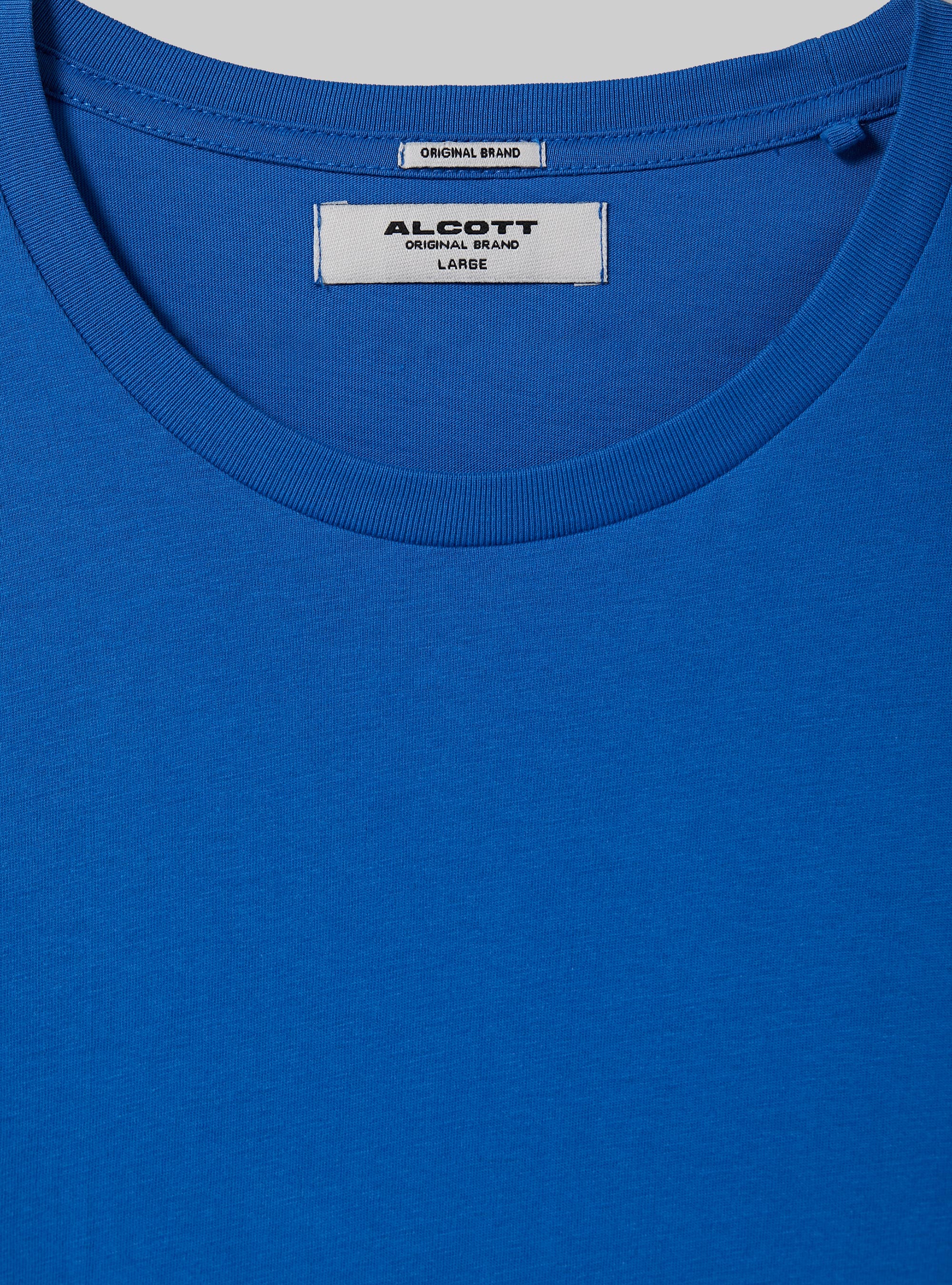 Camiseta de algod&oacute;n con cuello redondo, RY2 ROYALE MEDIUM