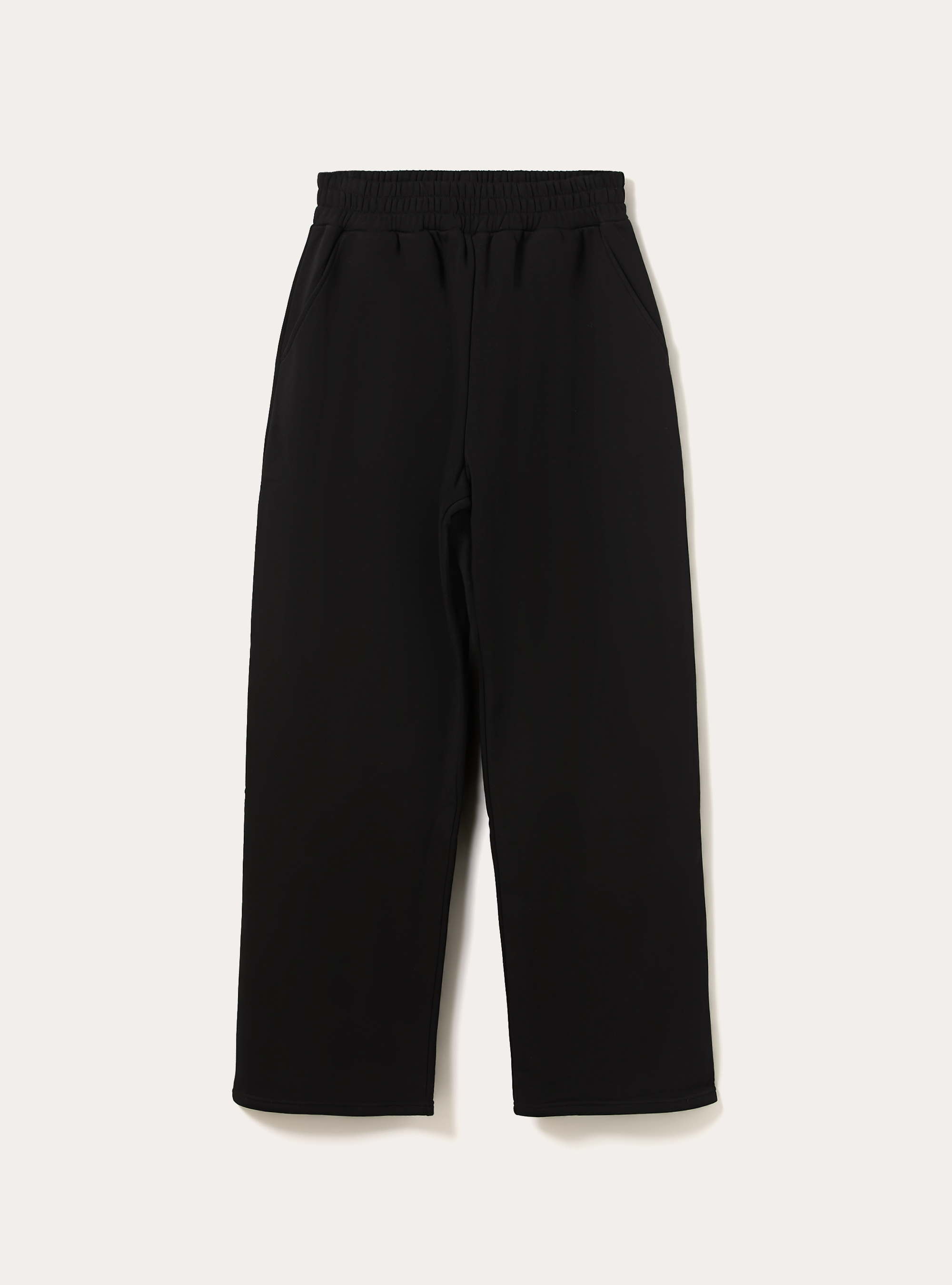 Lightweight loose-fit fleece pants, BK1 BLACK
