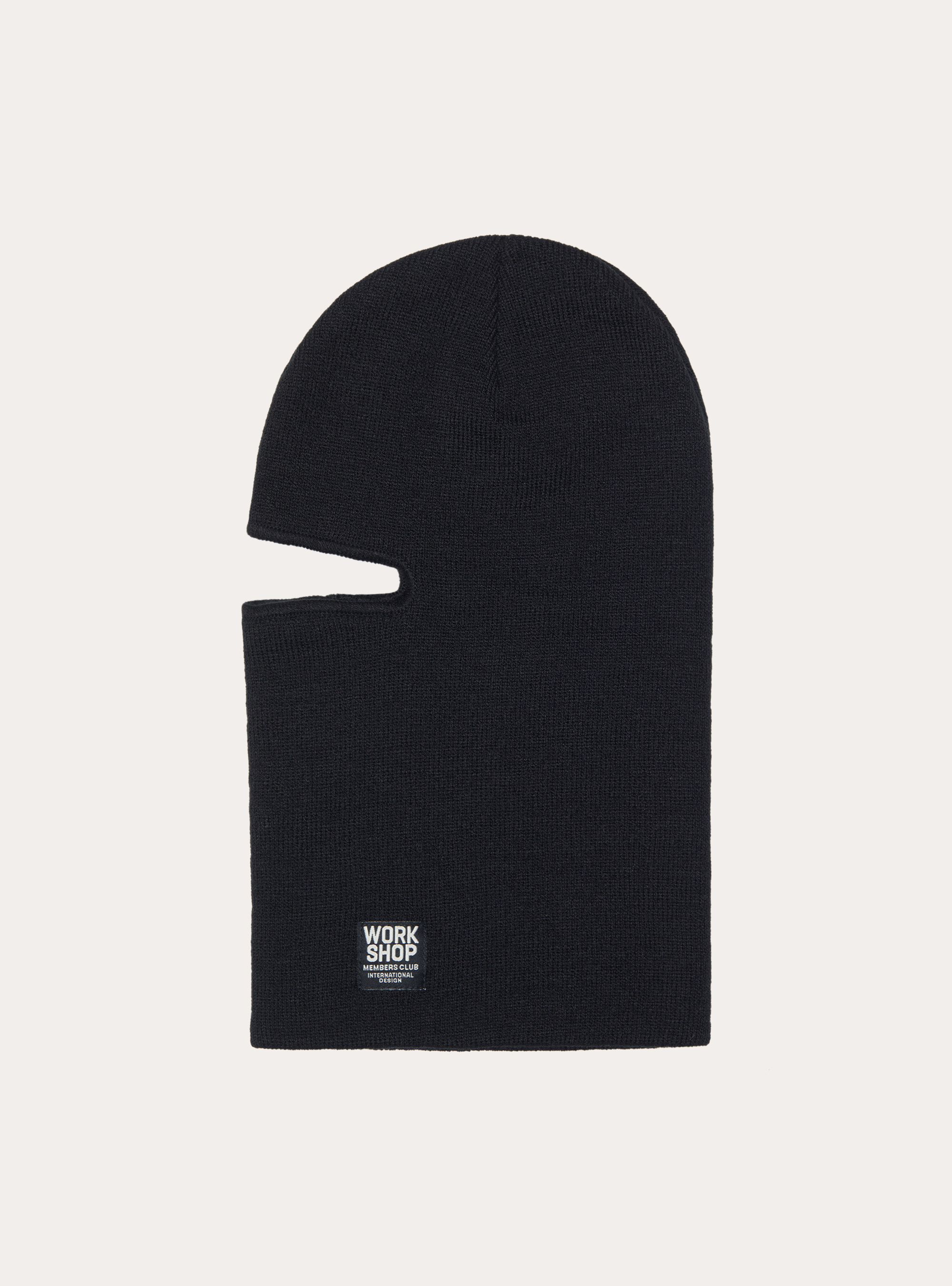 Balaclava con etichetta, BK1 BLACK