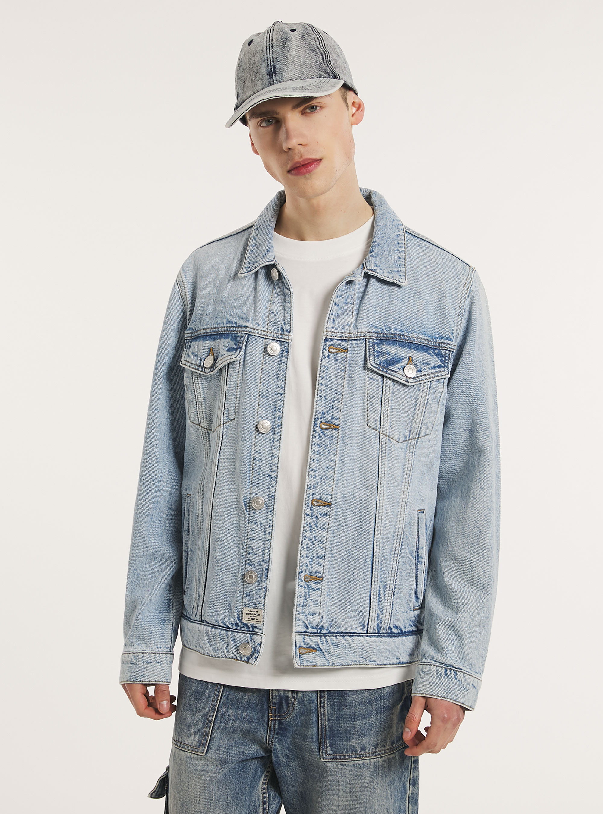 Regular fit denim jacket, D006 AZURE