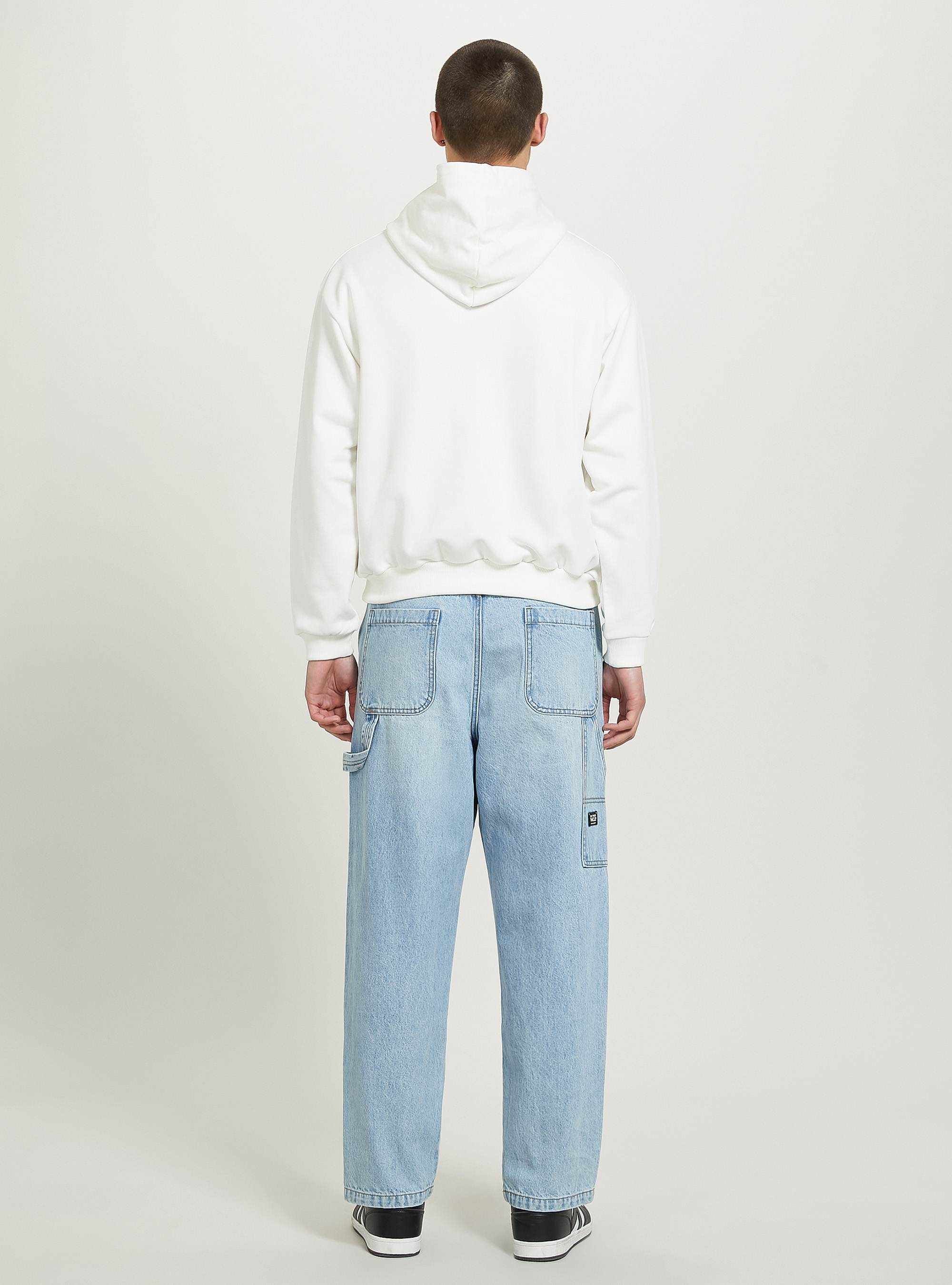 Boxy fit hoodie, WH2 WHITE