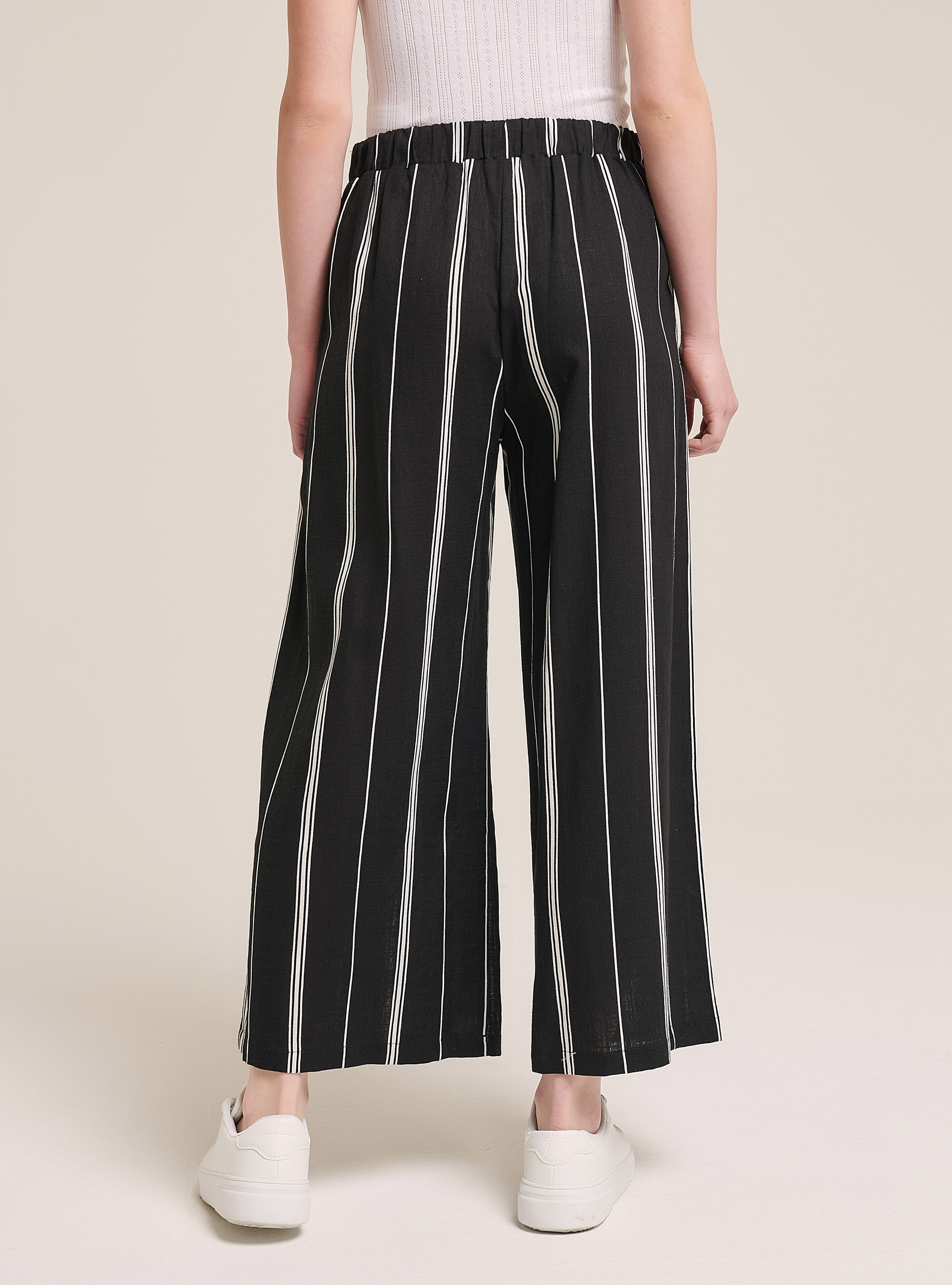 Pantalon rayas, NEGRO