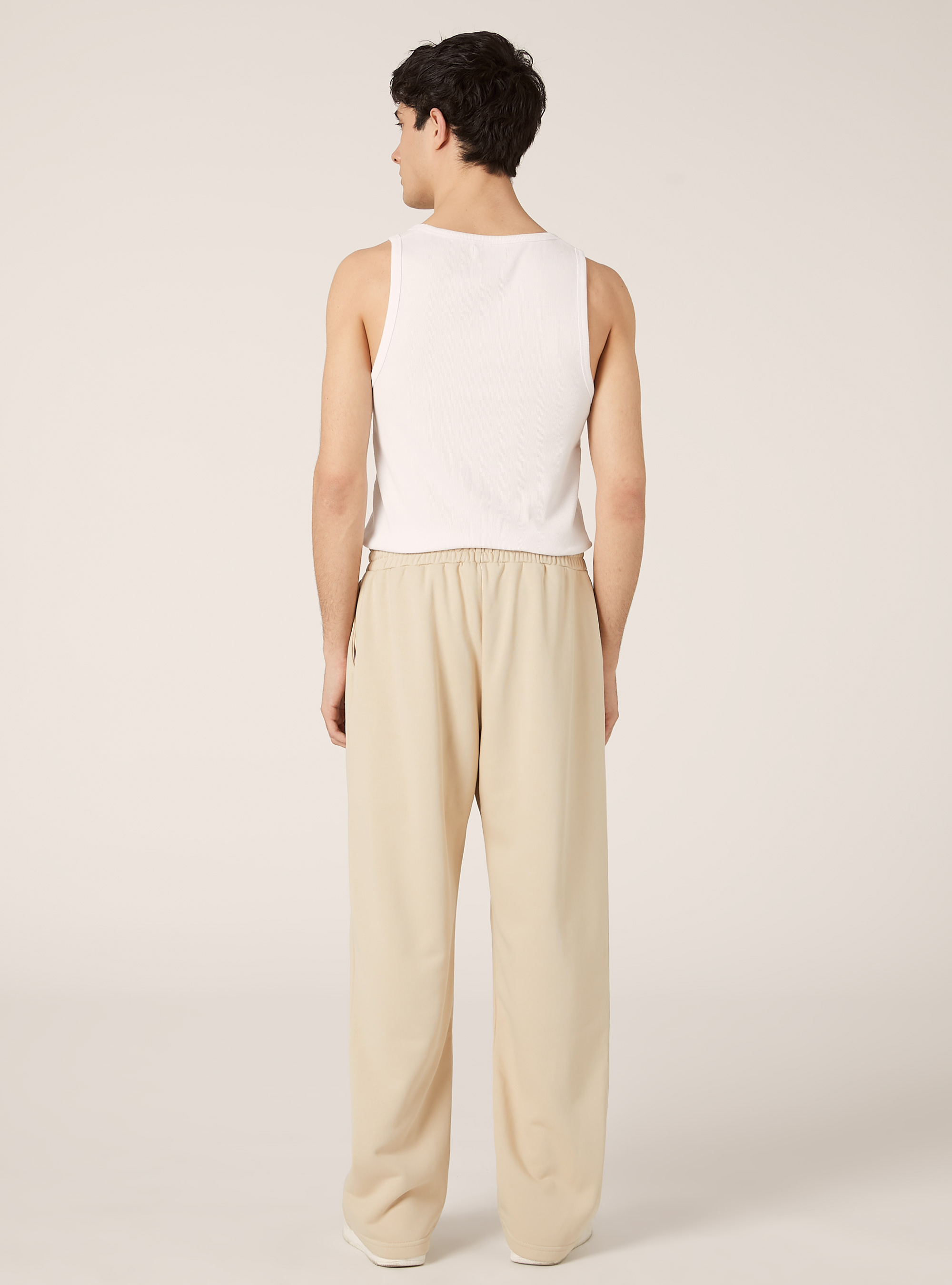 Pantalon ample en peluche, BG3 BEIGE LIGHT