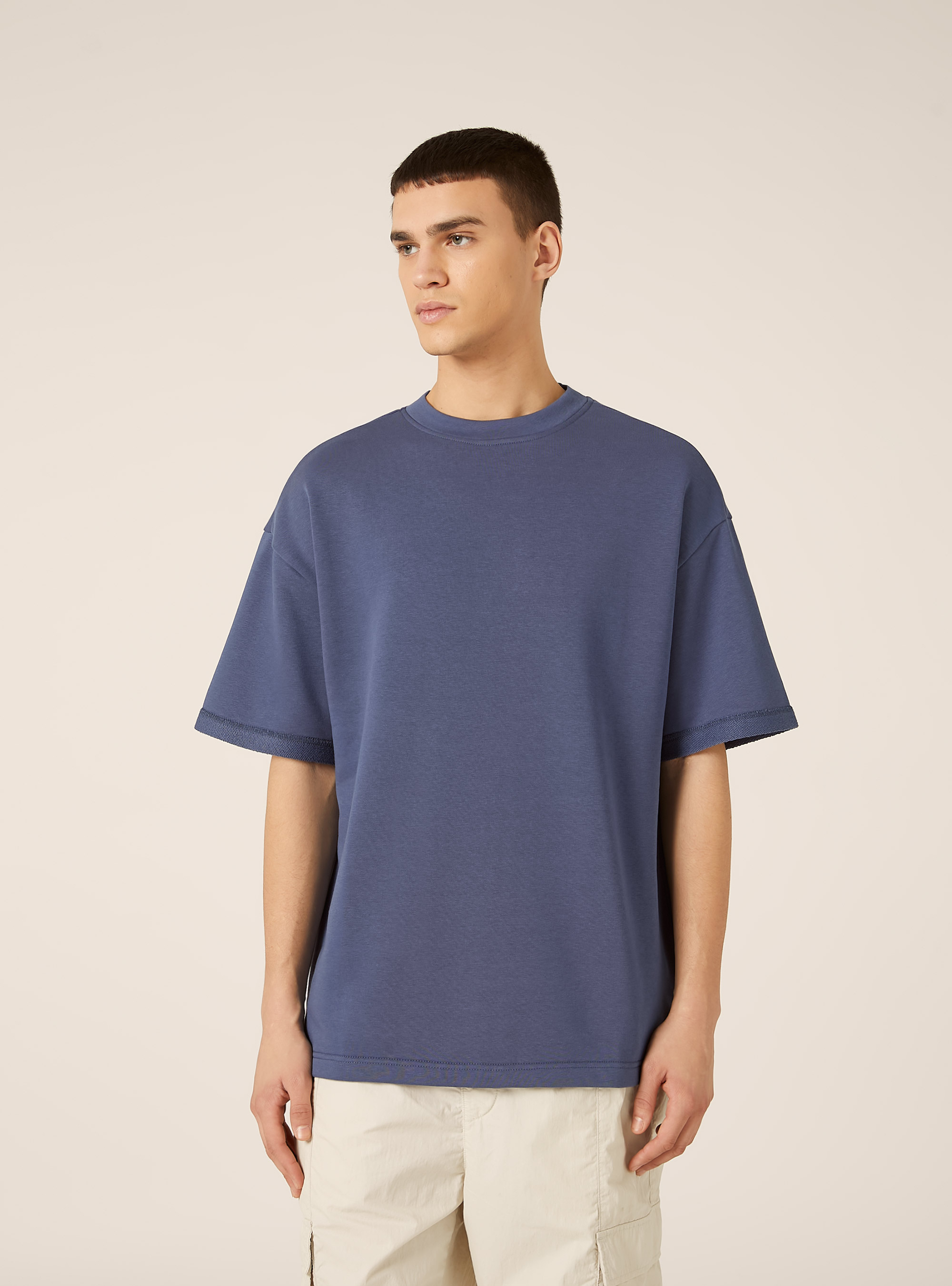 Oversized sweatshirt T-shirt, BL3 BLUE LIGHT