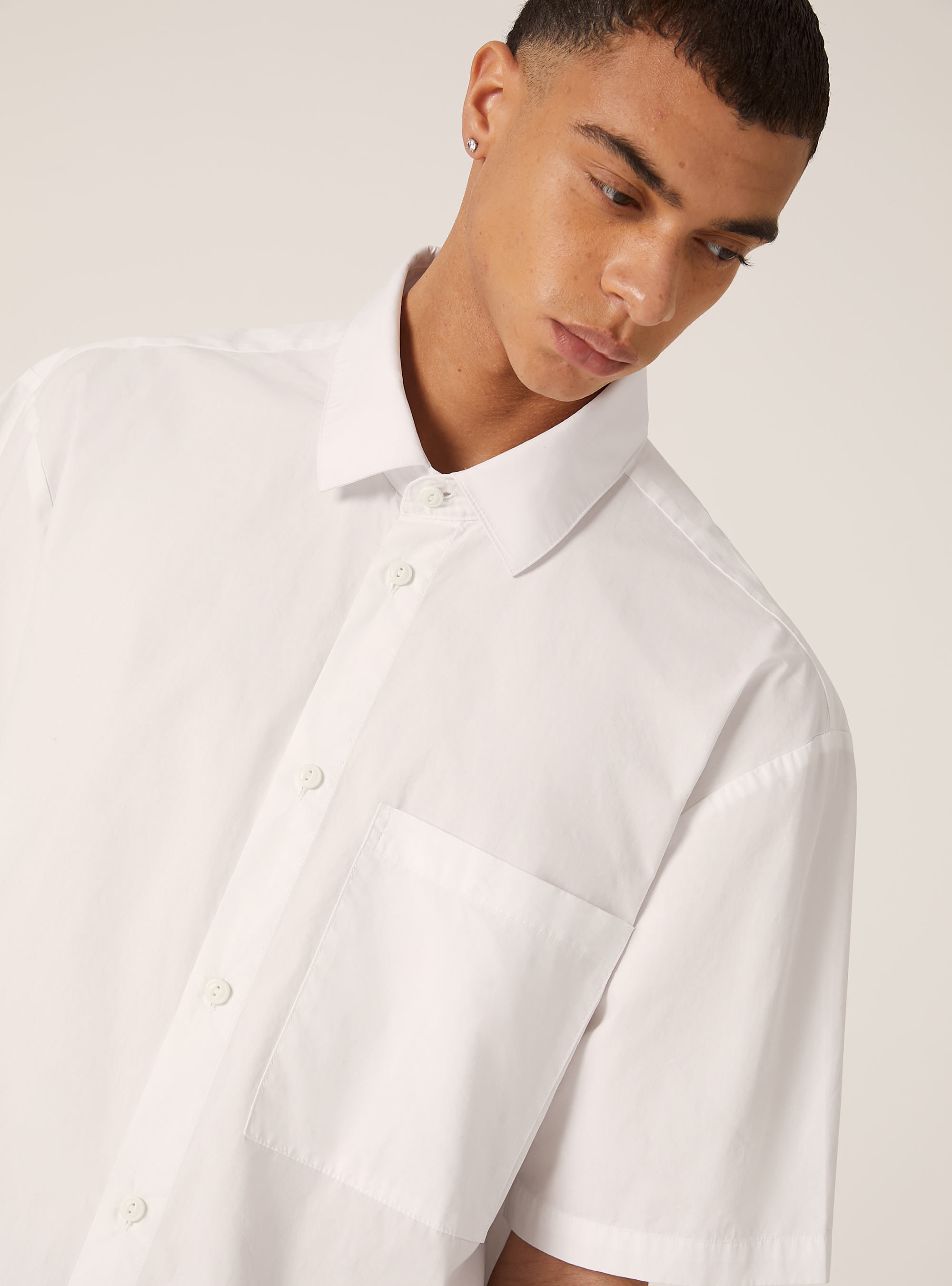 Chemise à manches courtes, coupe étroite, WH1 OFF WHITE