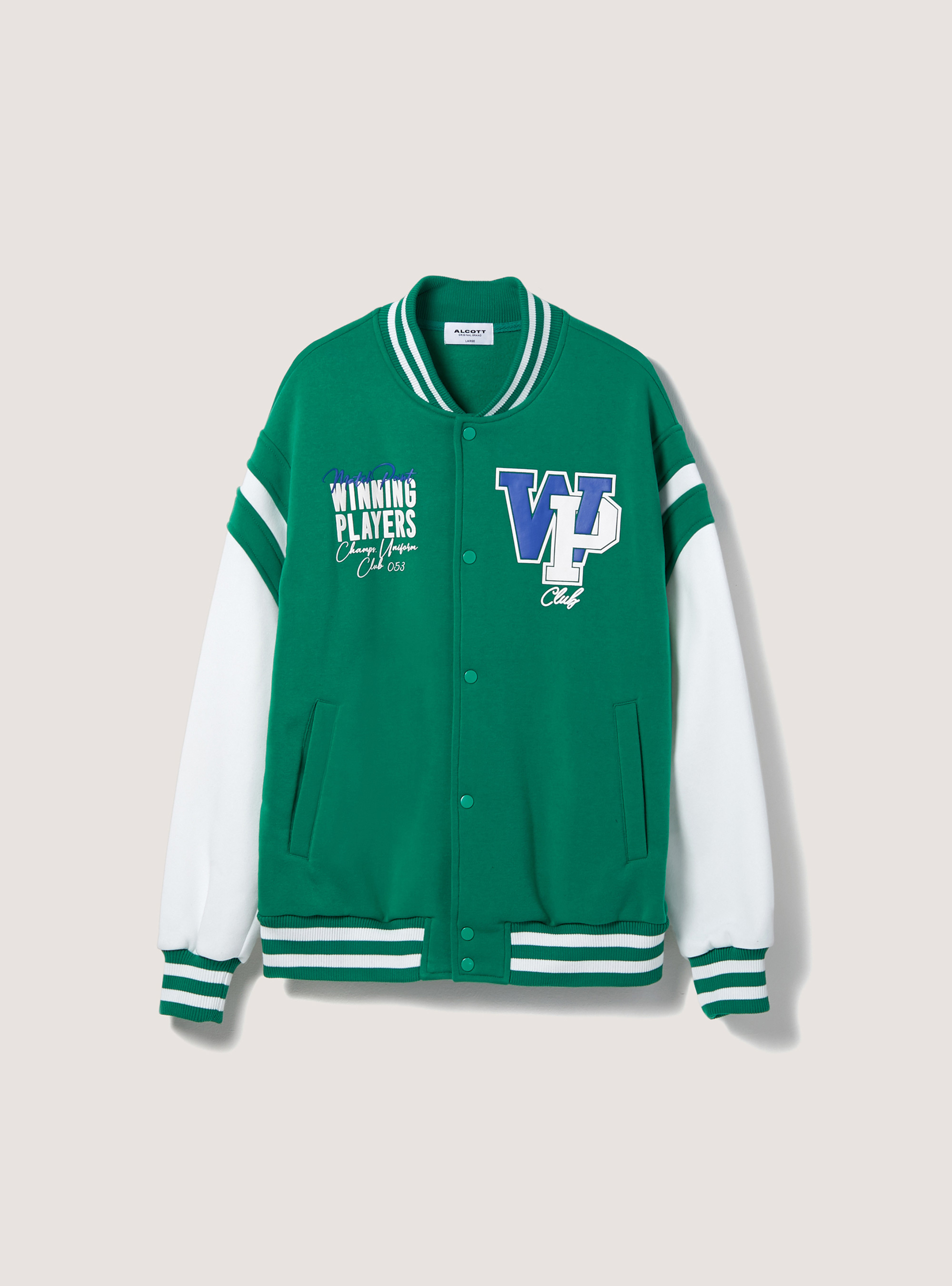 College Bomber Jacket with print, GN2 GREEN MEDIUM
