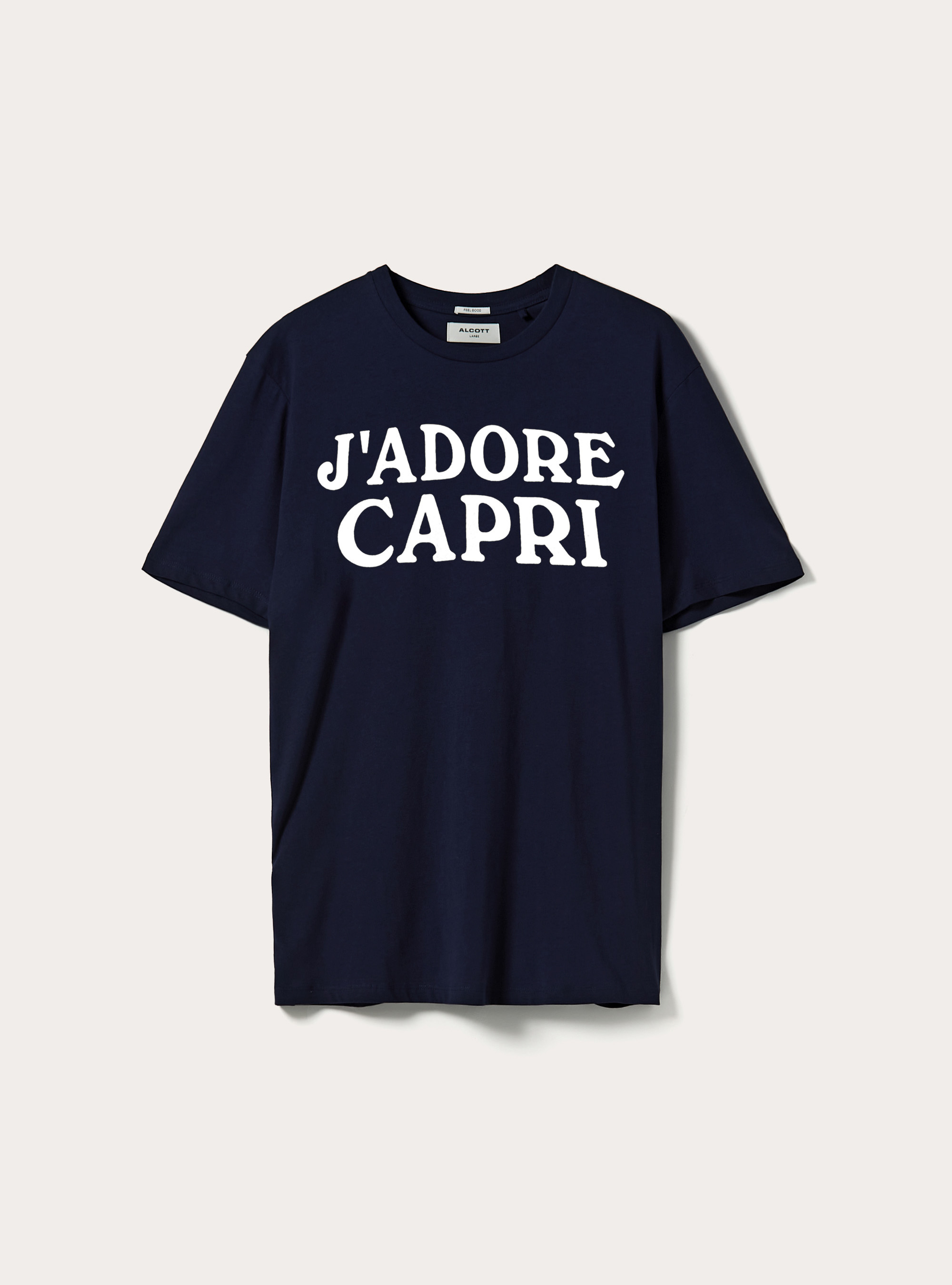 T-shirt with Souvenir Capri print, NA1 NAVY DARK