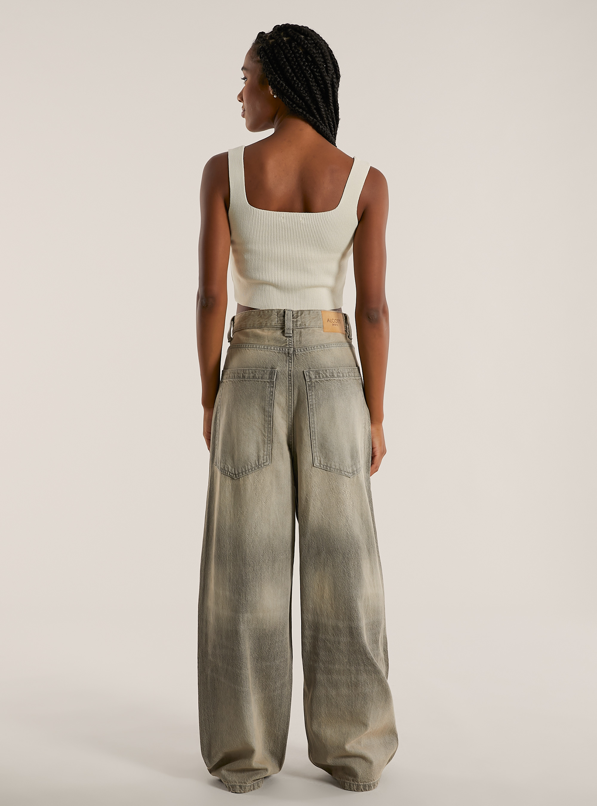 Jeans super baggy fit, D00G GREY