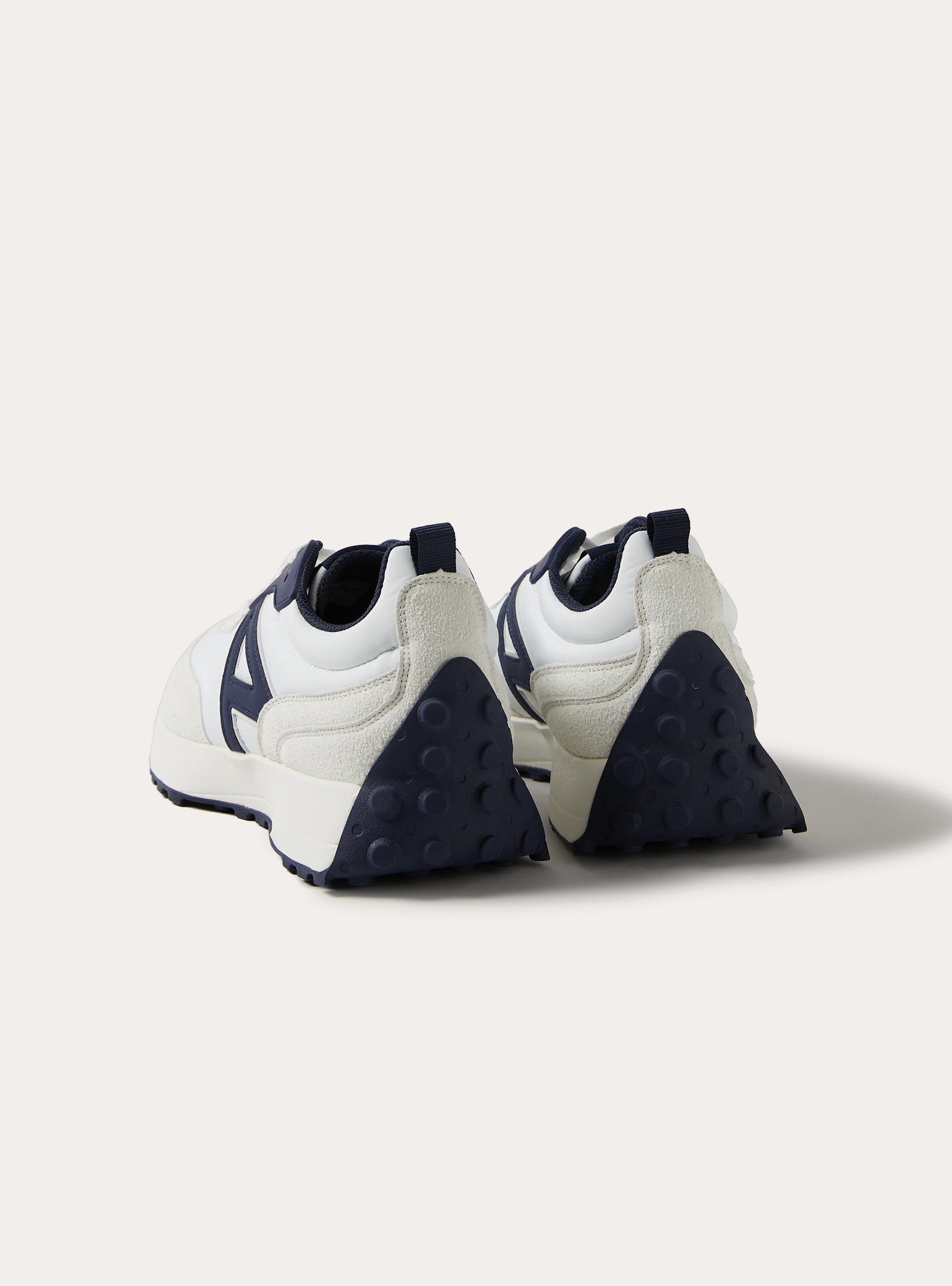 Sneakers con logo a contrasto, WH2 WHITE