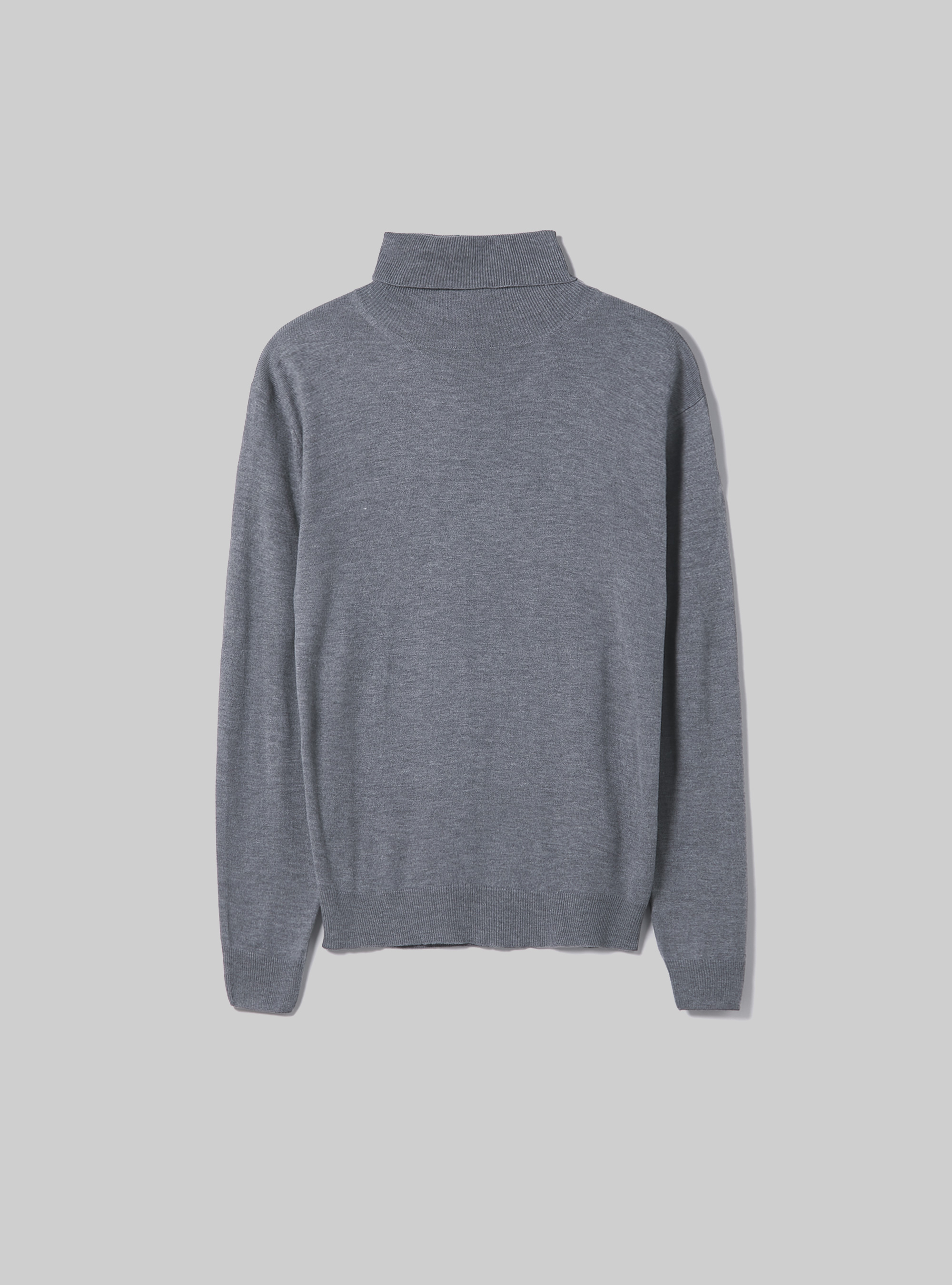 Soft turtleneck pullover, MGY2 GREY MEL MEDIUM