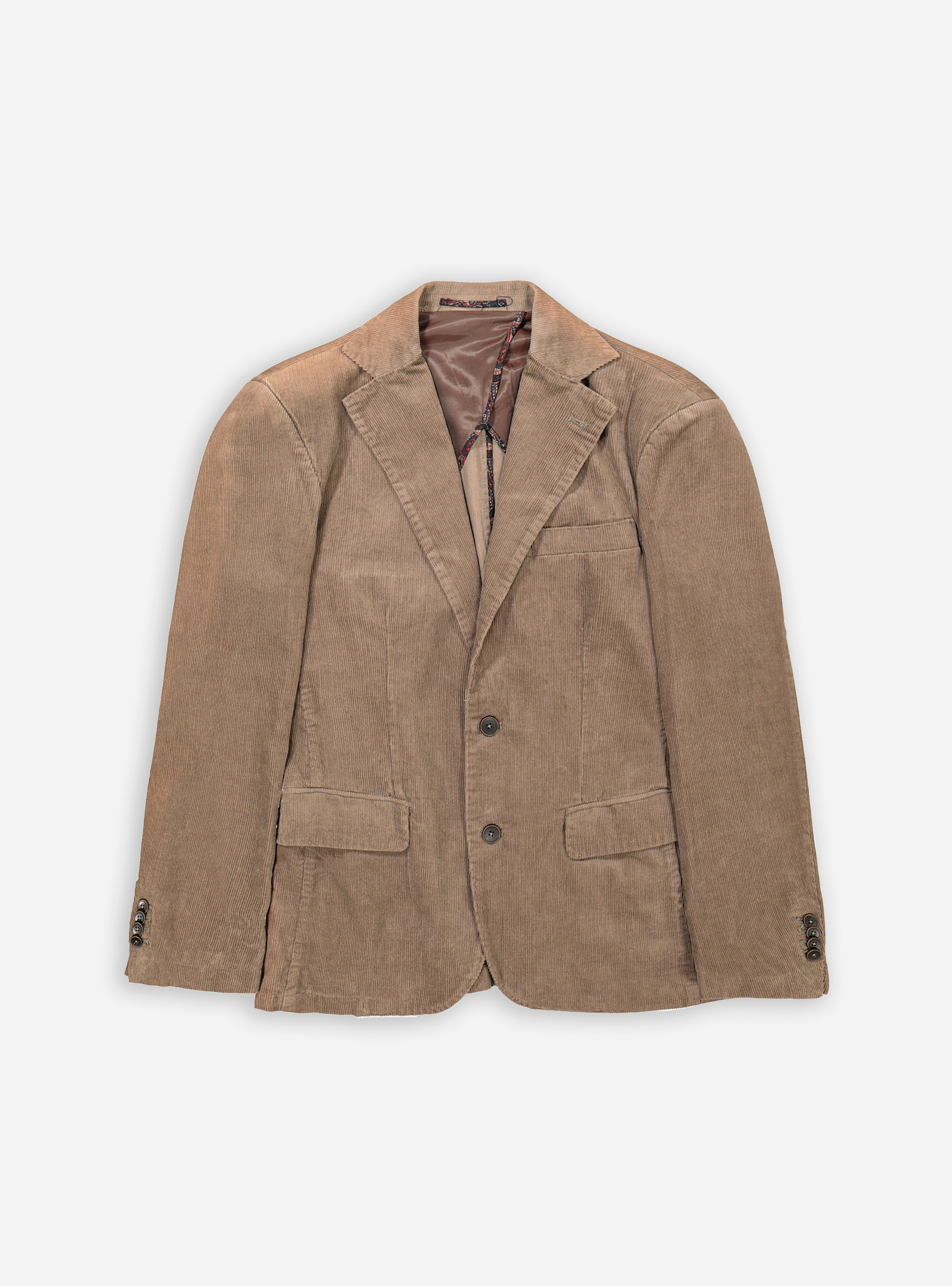 Giacca velluto costa t/pattina, C507 BROWN