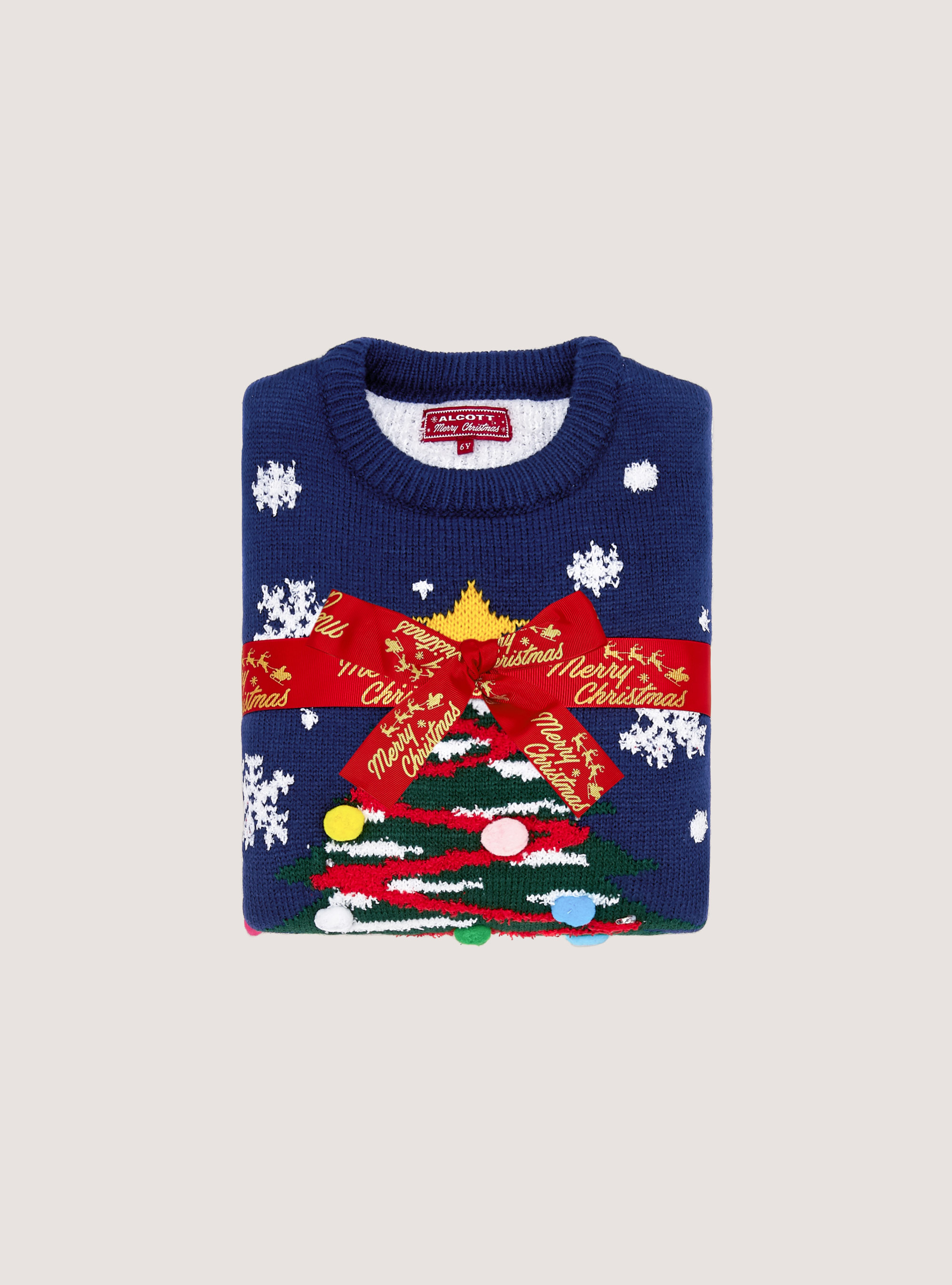 Jersey de la Colección Familiar de Navidad con luces, NA1 NAVY DARK