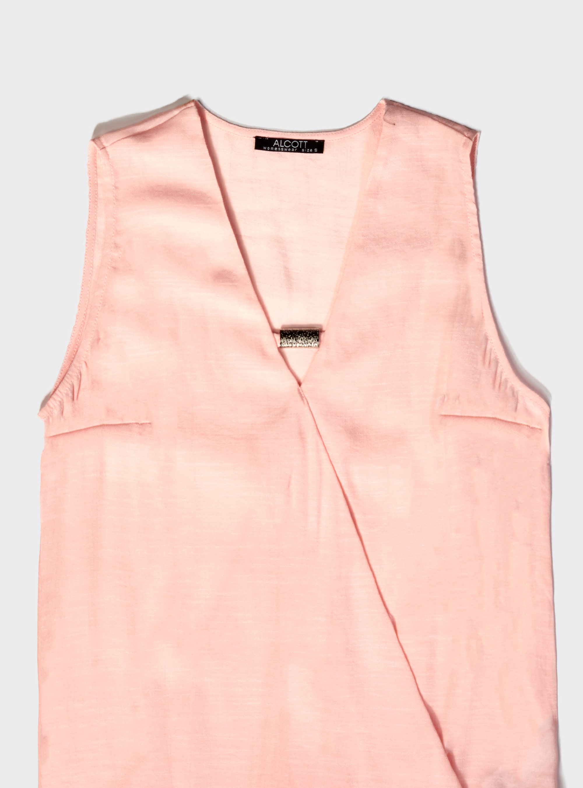 Blusa con gema, C4447 PINK