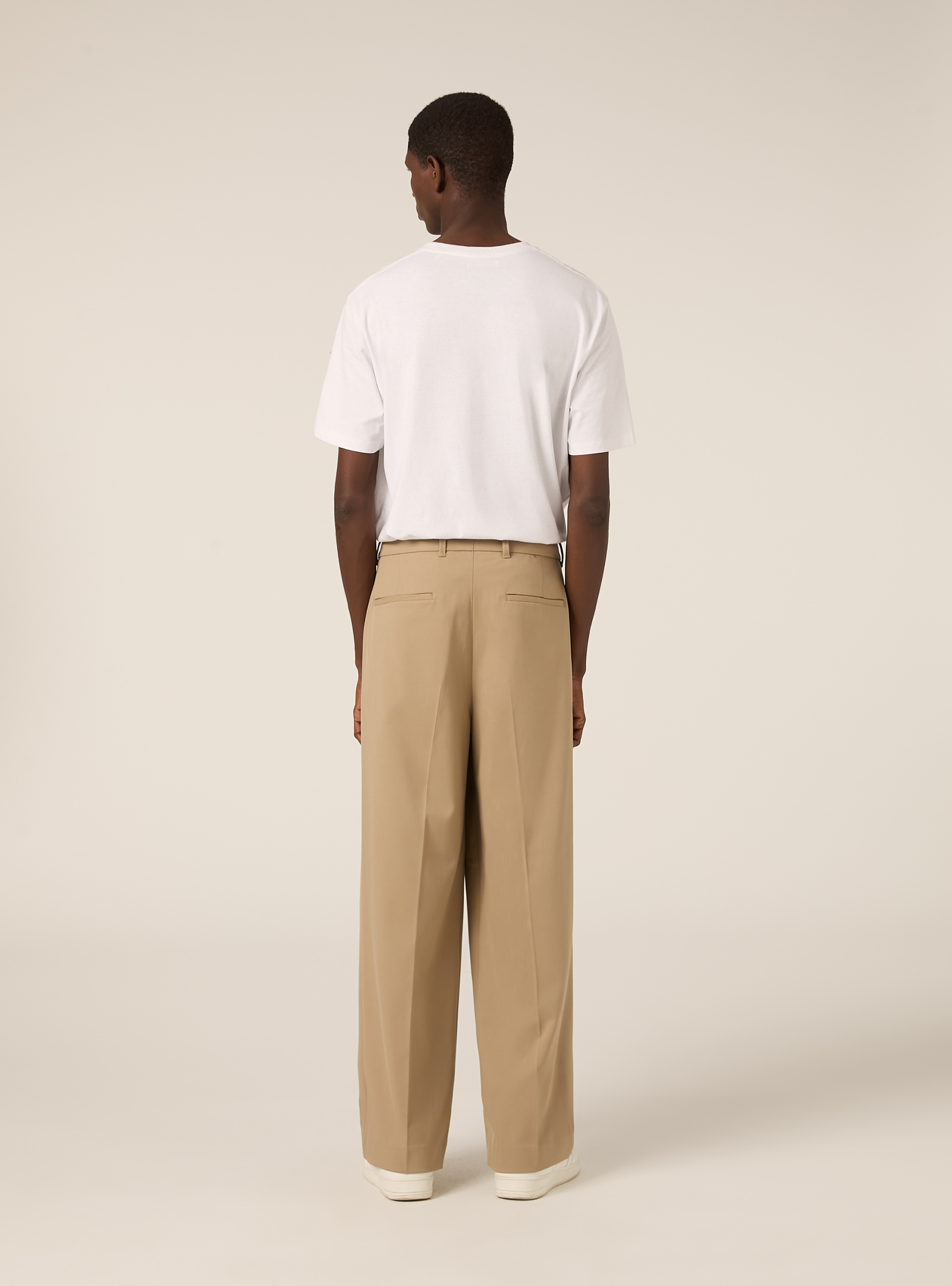 Pantaloni tailored straight, BG2 BEIGE MEDIUM