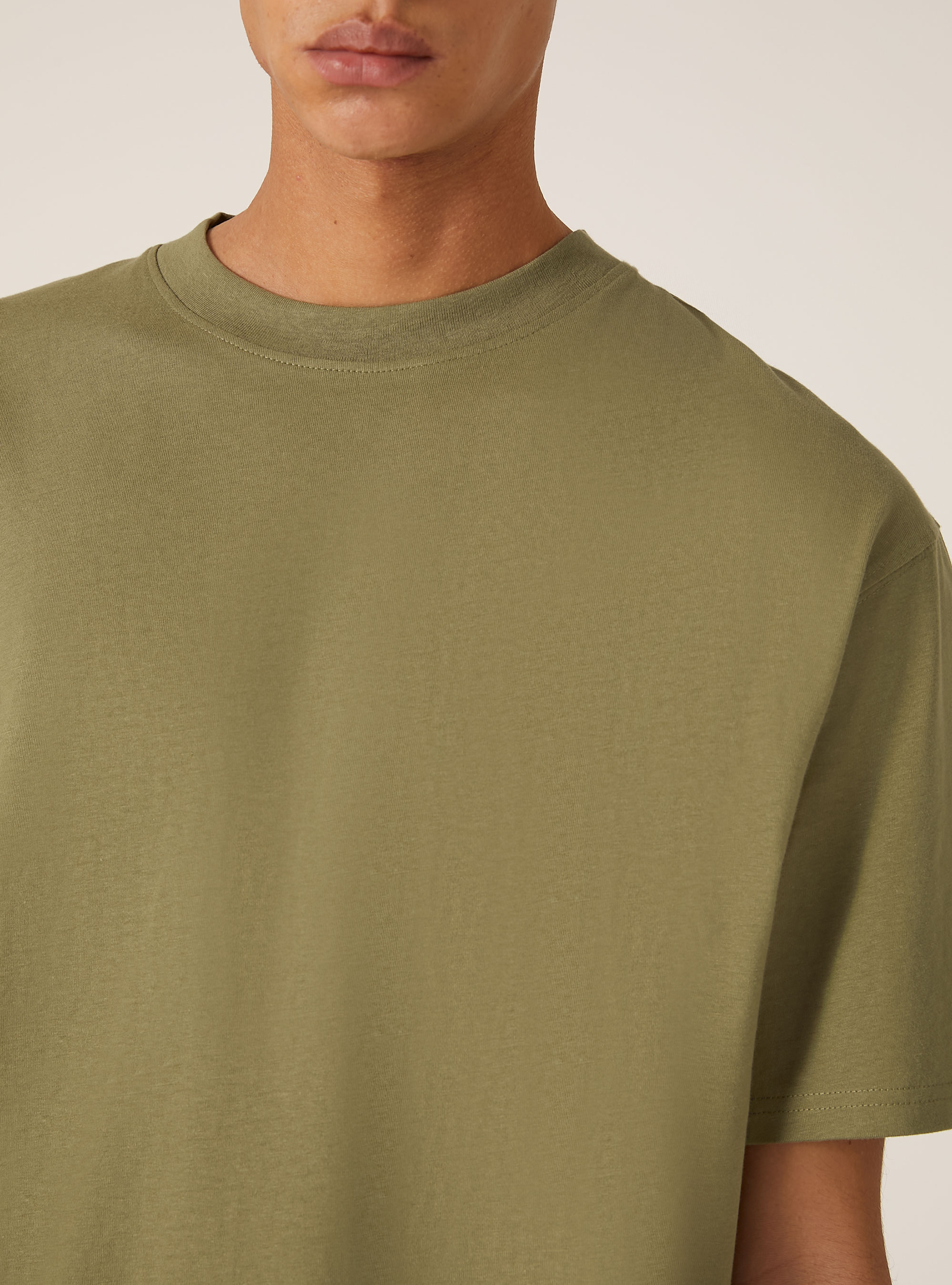 Boxy fit cotton T-shirt, KY2 KAKY MEDIUM