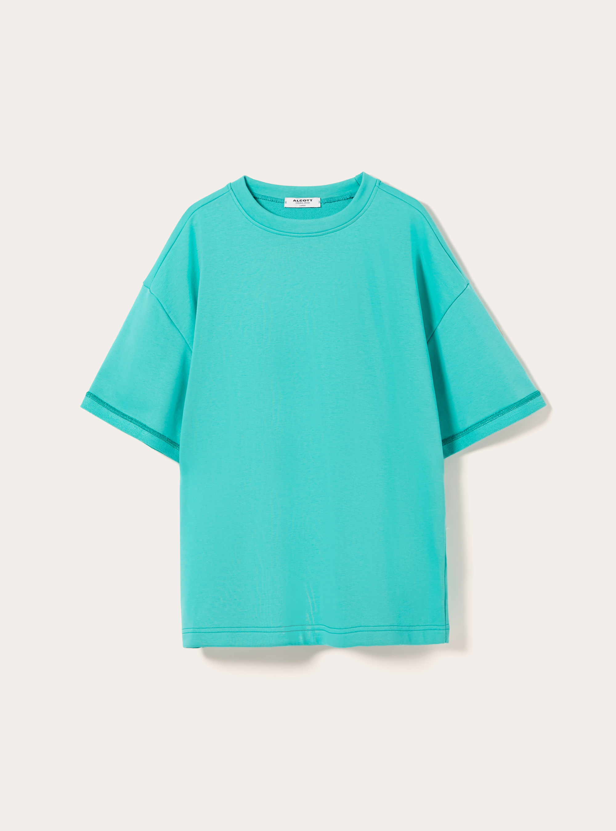 Sweatshirt boxy fit, GA1 AQUA GREEN DARK