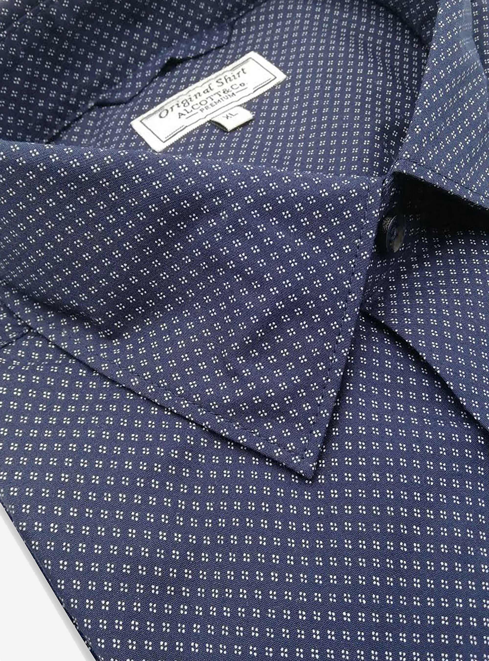 Chemise à micro-fantaisie, C210 BLUE NAVY