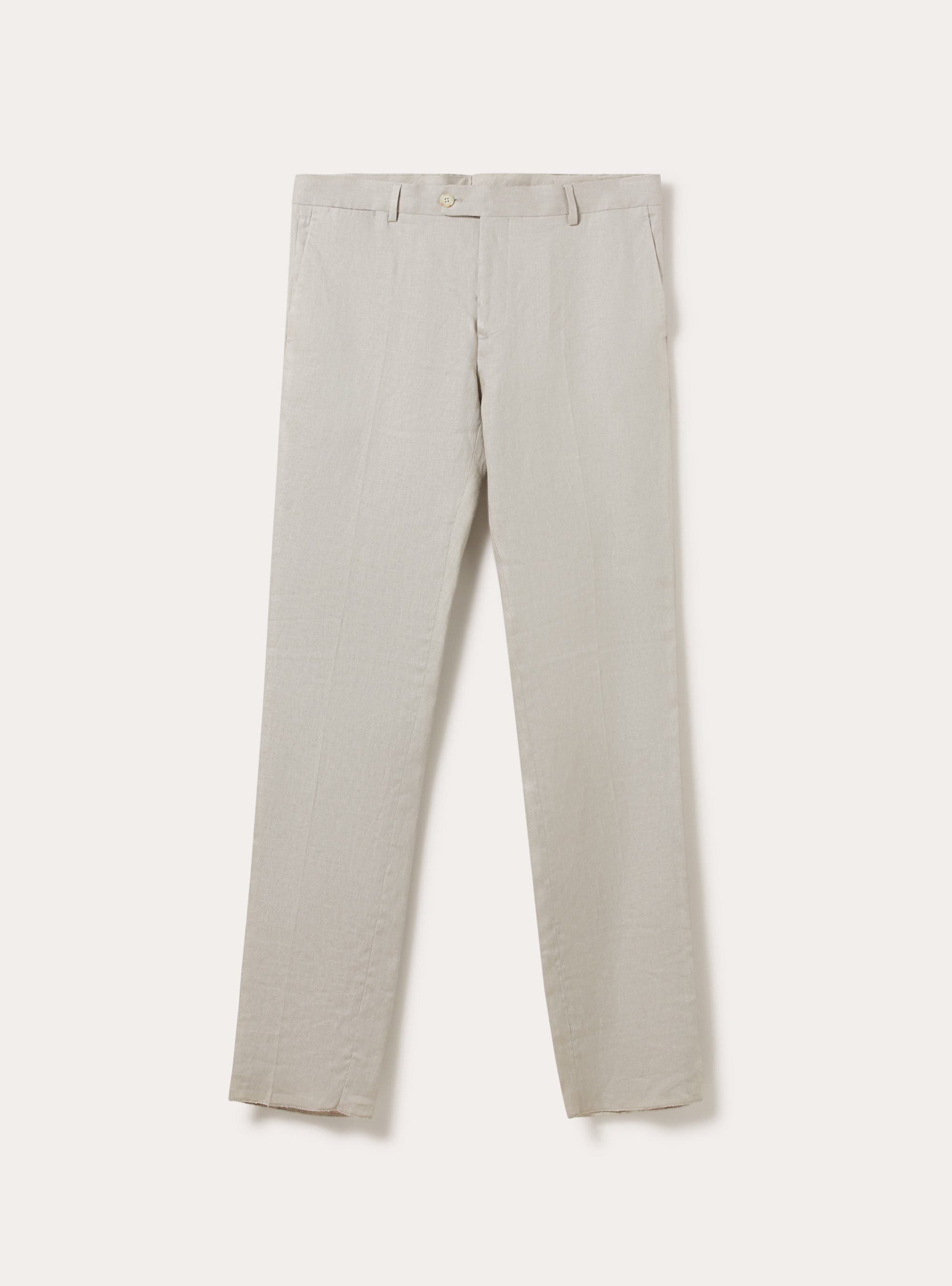 Pantaloni in lino, BG3 BEIGE LIGHT
