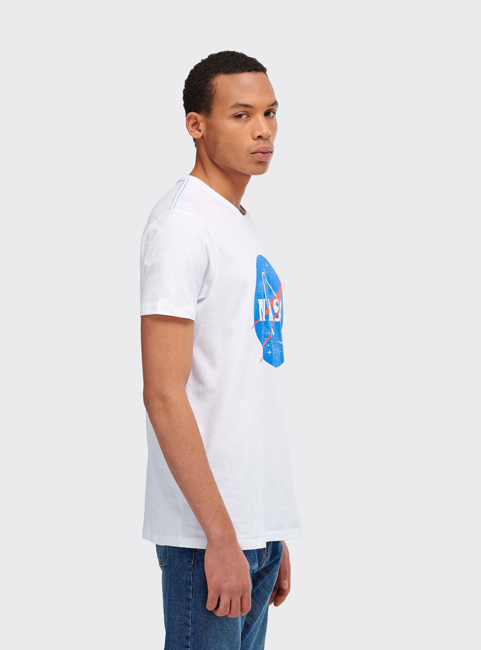 T-shirt Nasa, WHITE