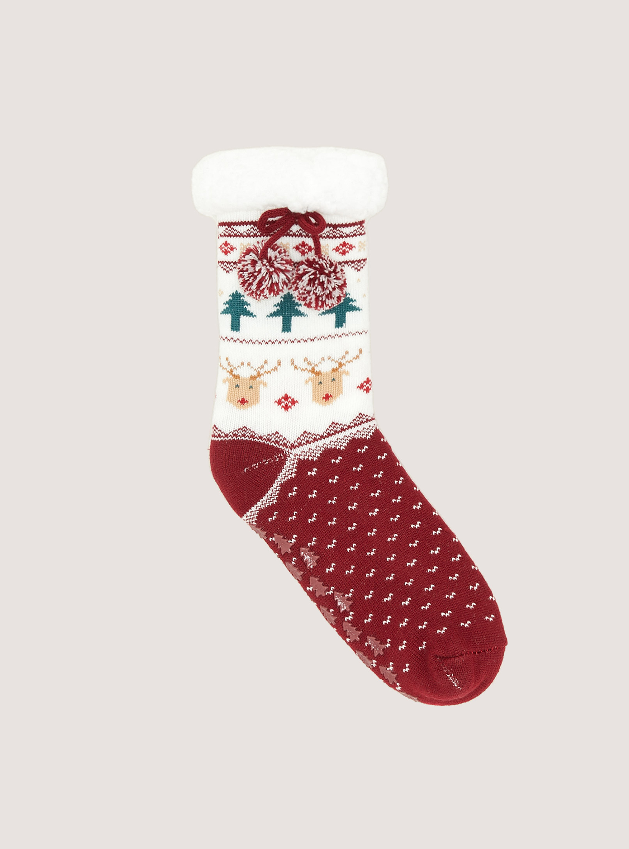Calze antiscivolo Christmas Collection, RD2 RED MEDIUM