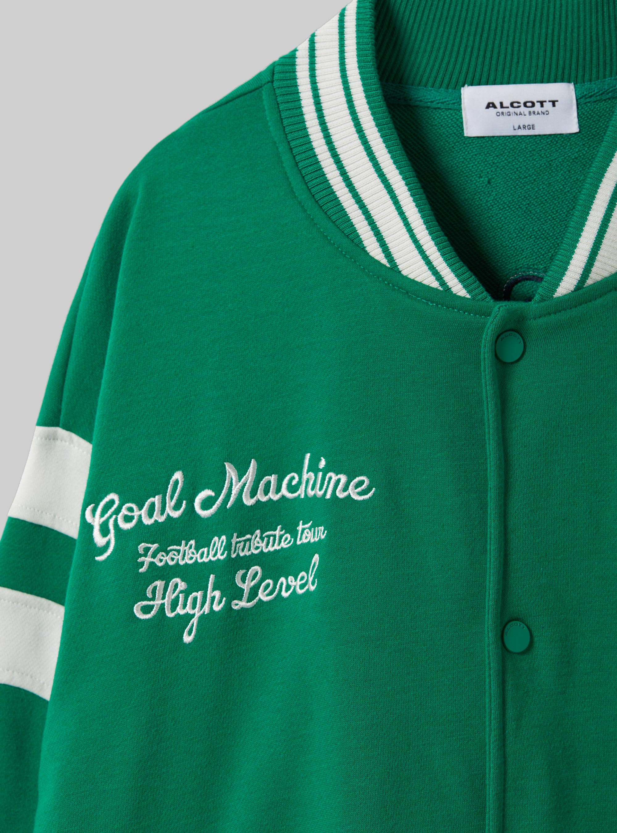 College Bomber Jacket with print, GN2 GREEN MEDIUM