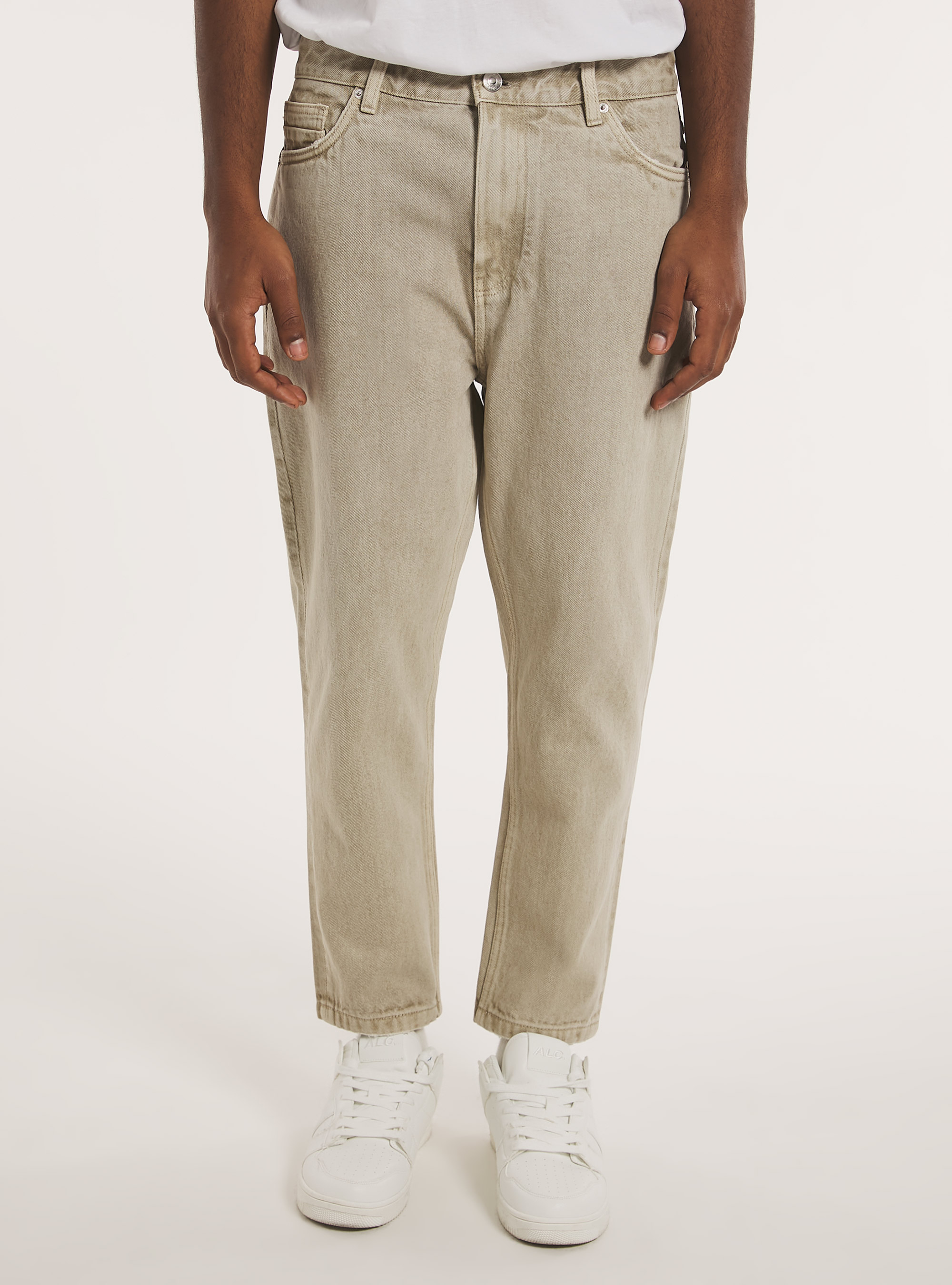 Relaxed fit twill trousers, SA2 SAND MEDIUM