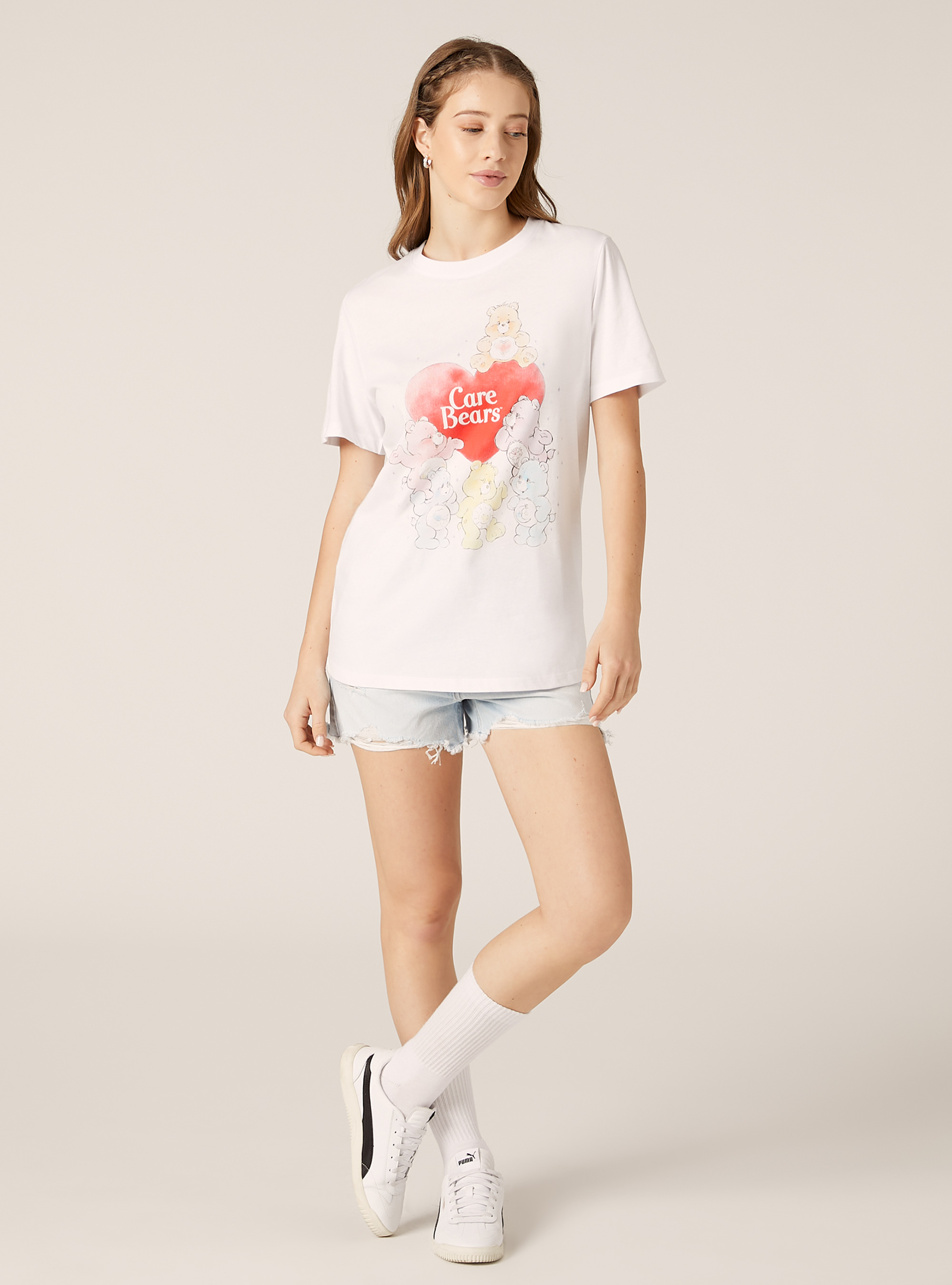 Care Bears / Alcott print t-shirt., WH3 WHITE