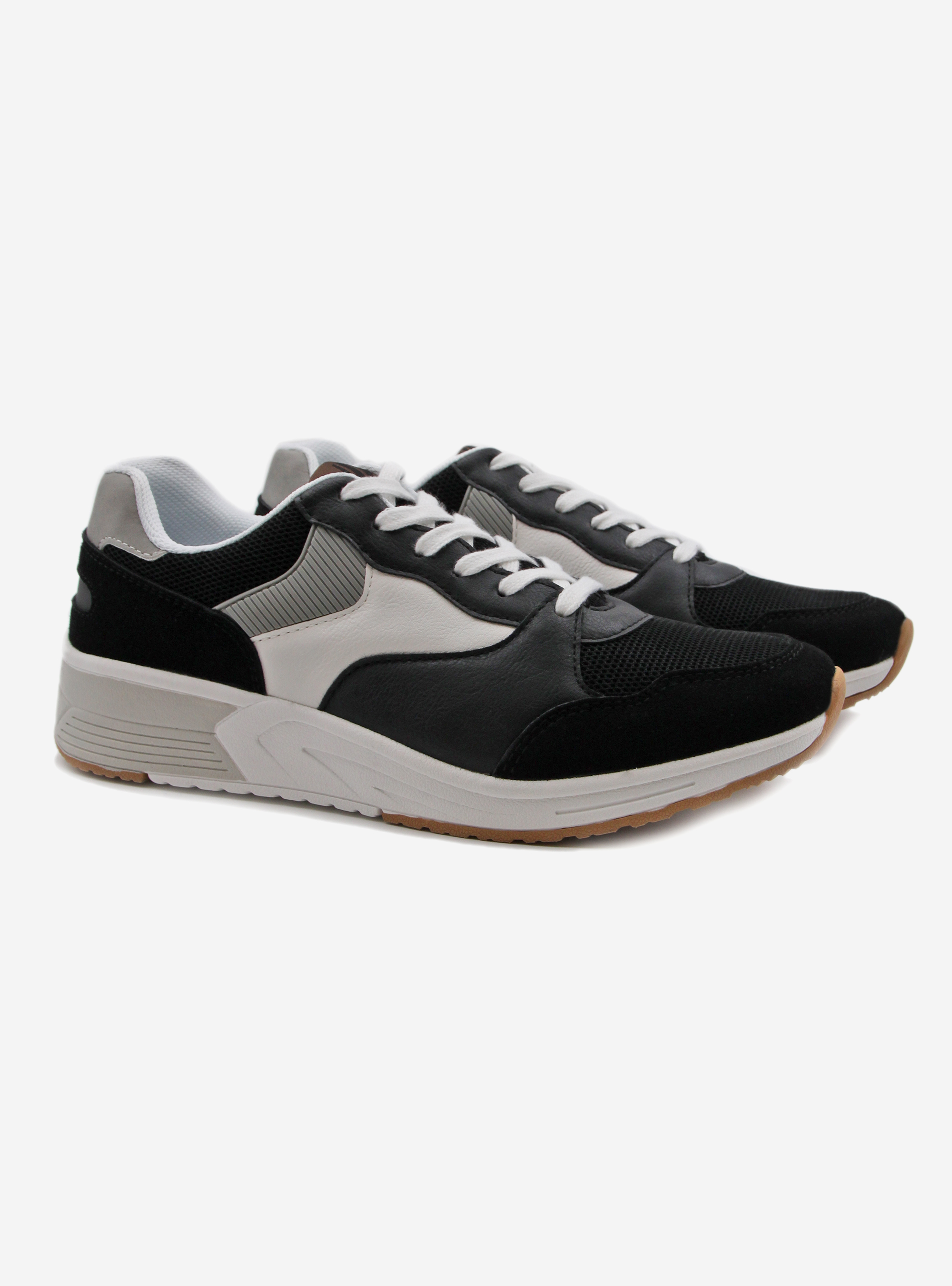 two color sneakers