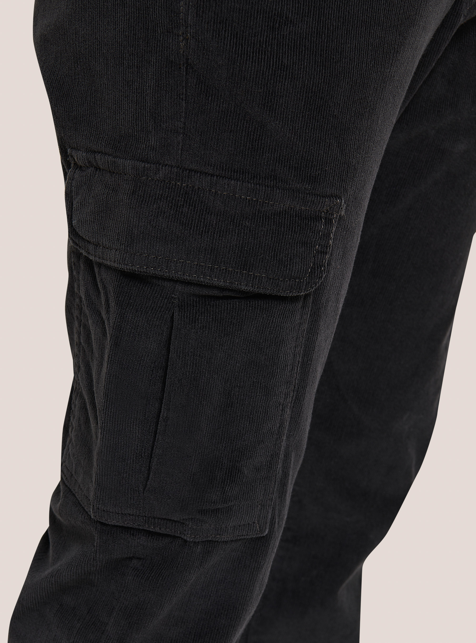 CORDUROYS CARGO CHINO PANTS, GREY