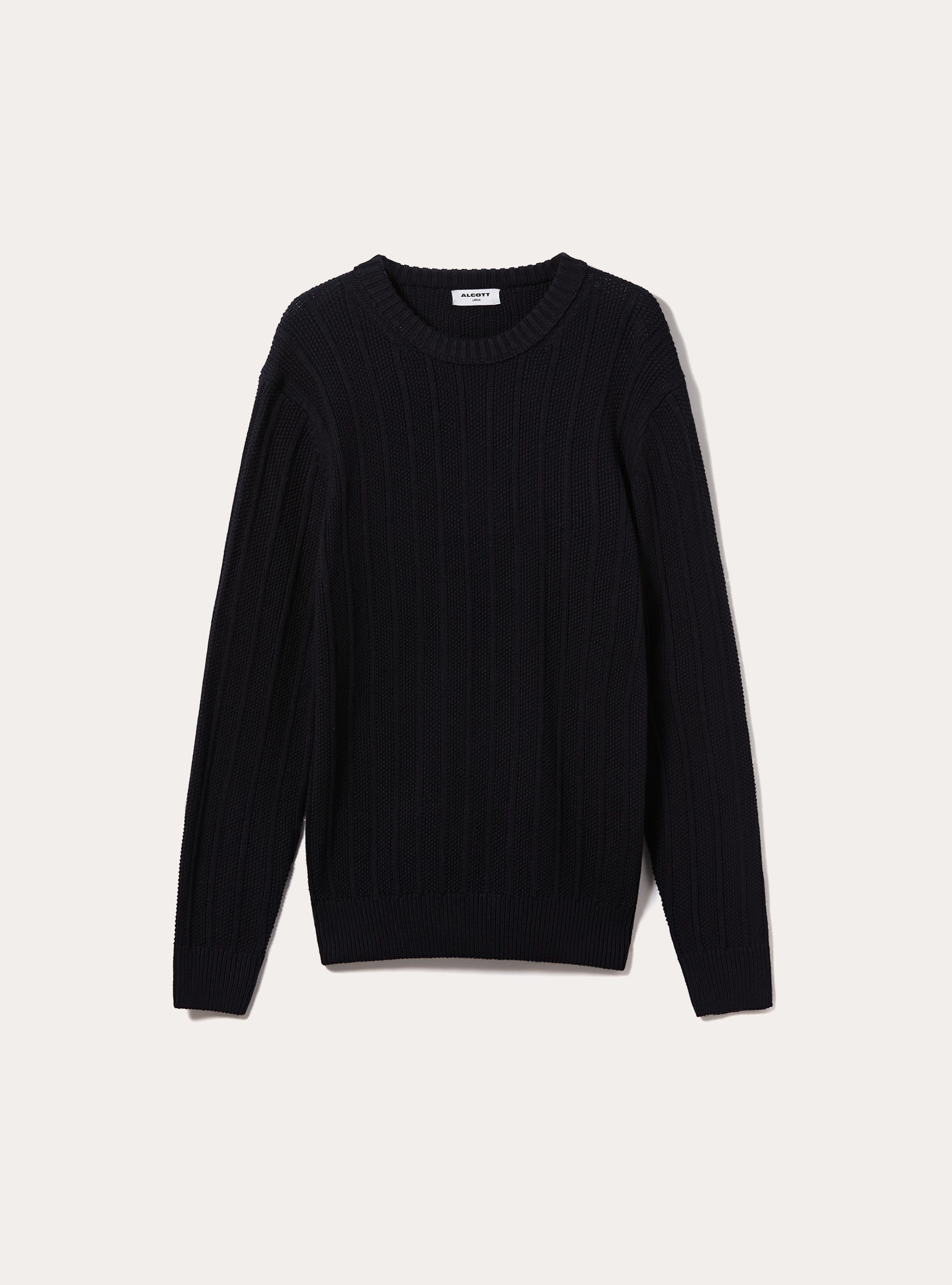Pull-over texturé coupe classique, NA1 NAVY DARK