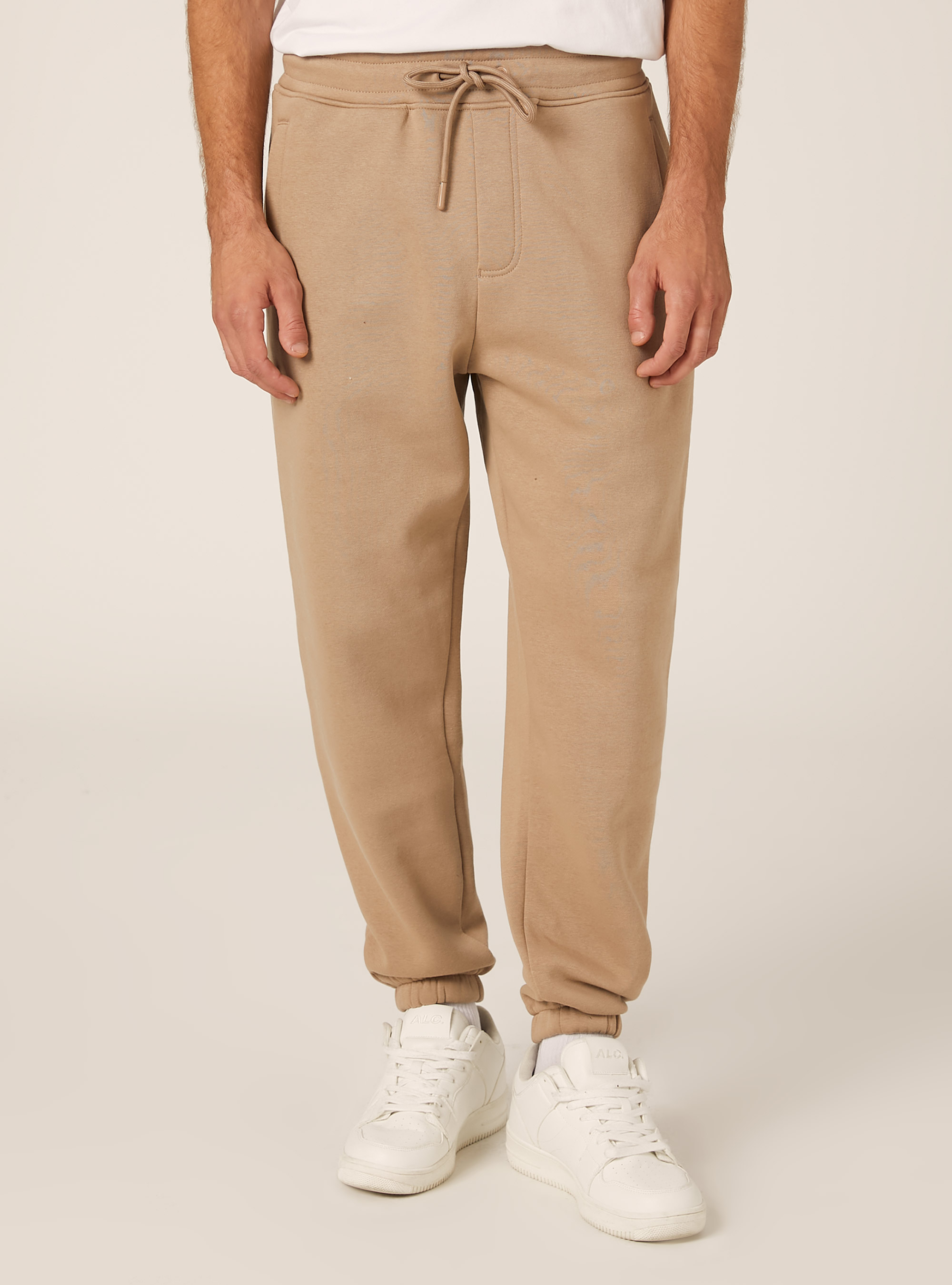 Fleece jogger pants, BG1 BEIGE DARK