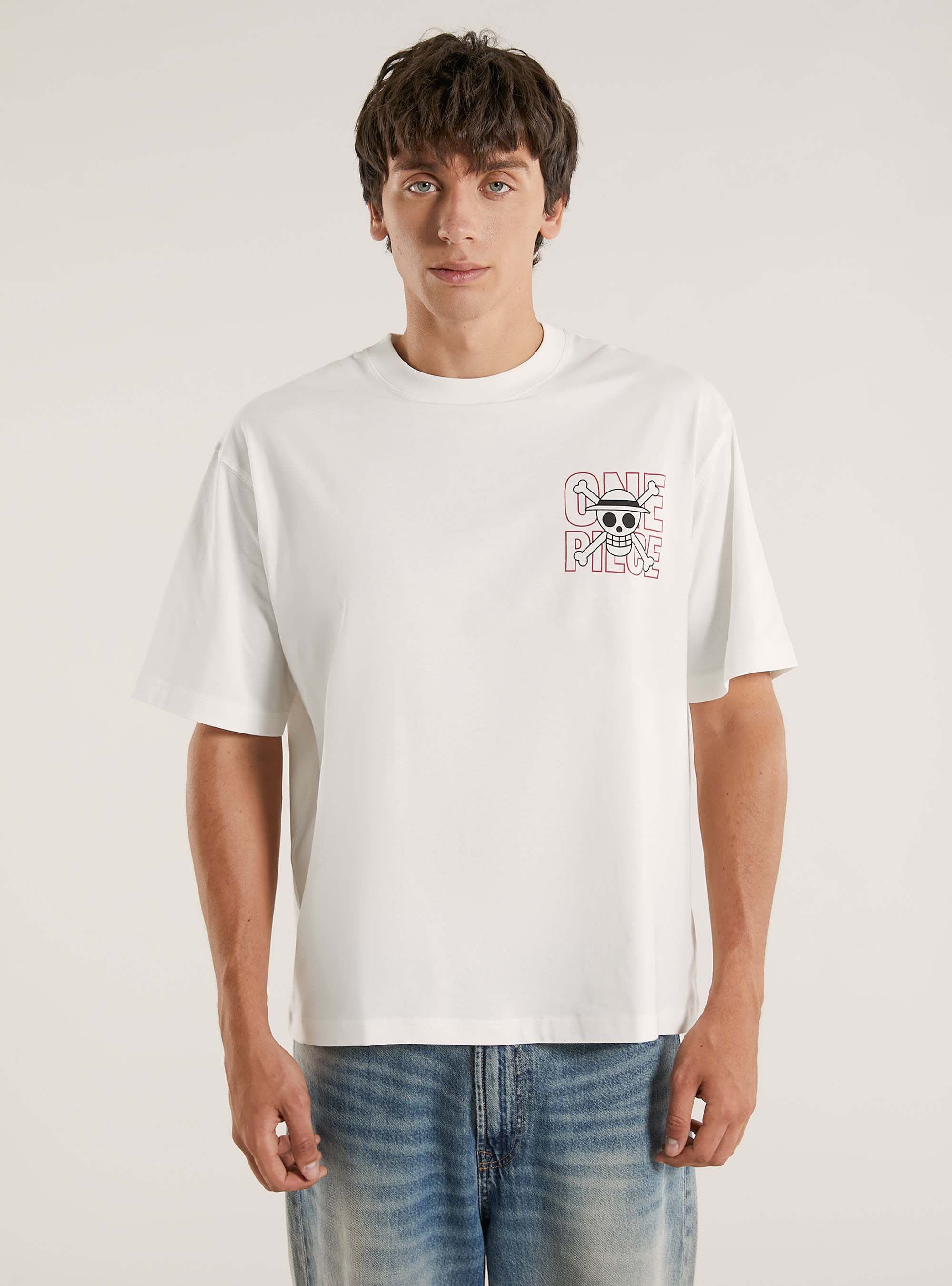 One Piece T-Shirt mit kastigem Schnitt / Alcott, WH2 WHITE