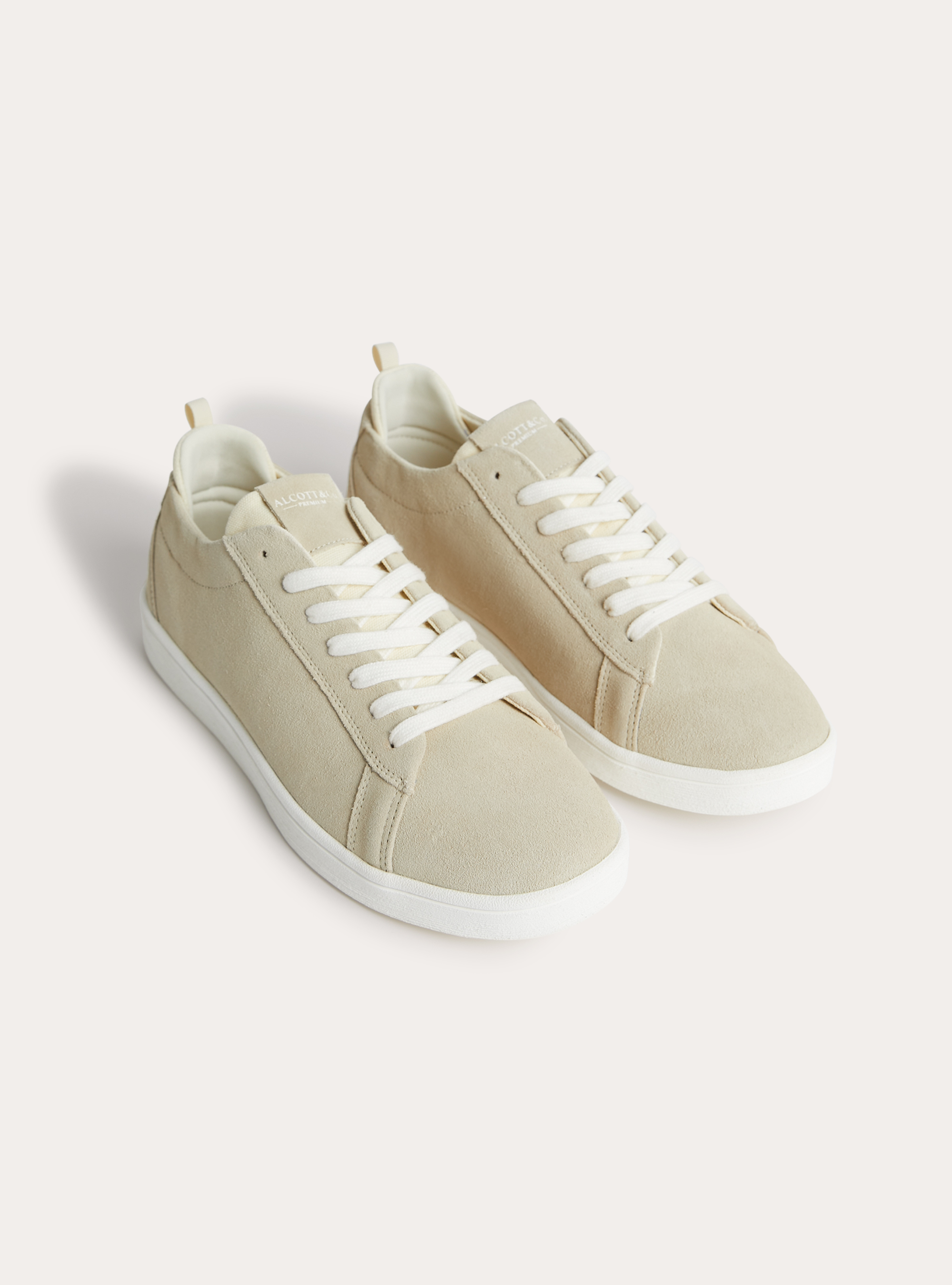 Baskets en daim, BG2 BEIGE MEDIUM