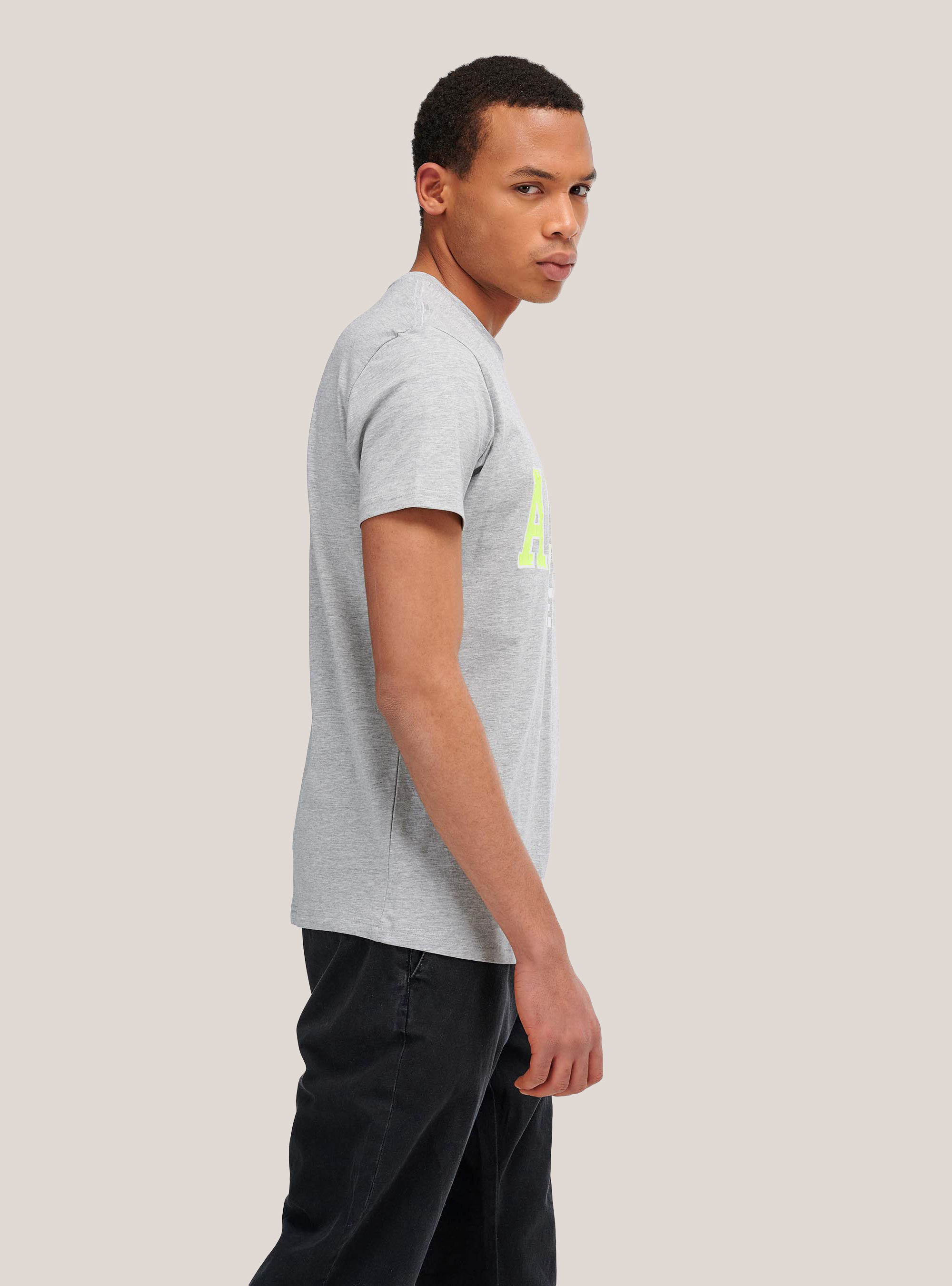 T-Shirt mit Alcott-Logo, C143 LIGHT GREY M