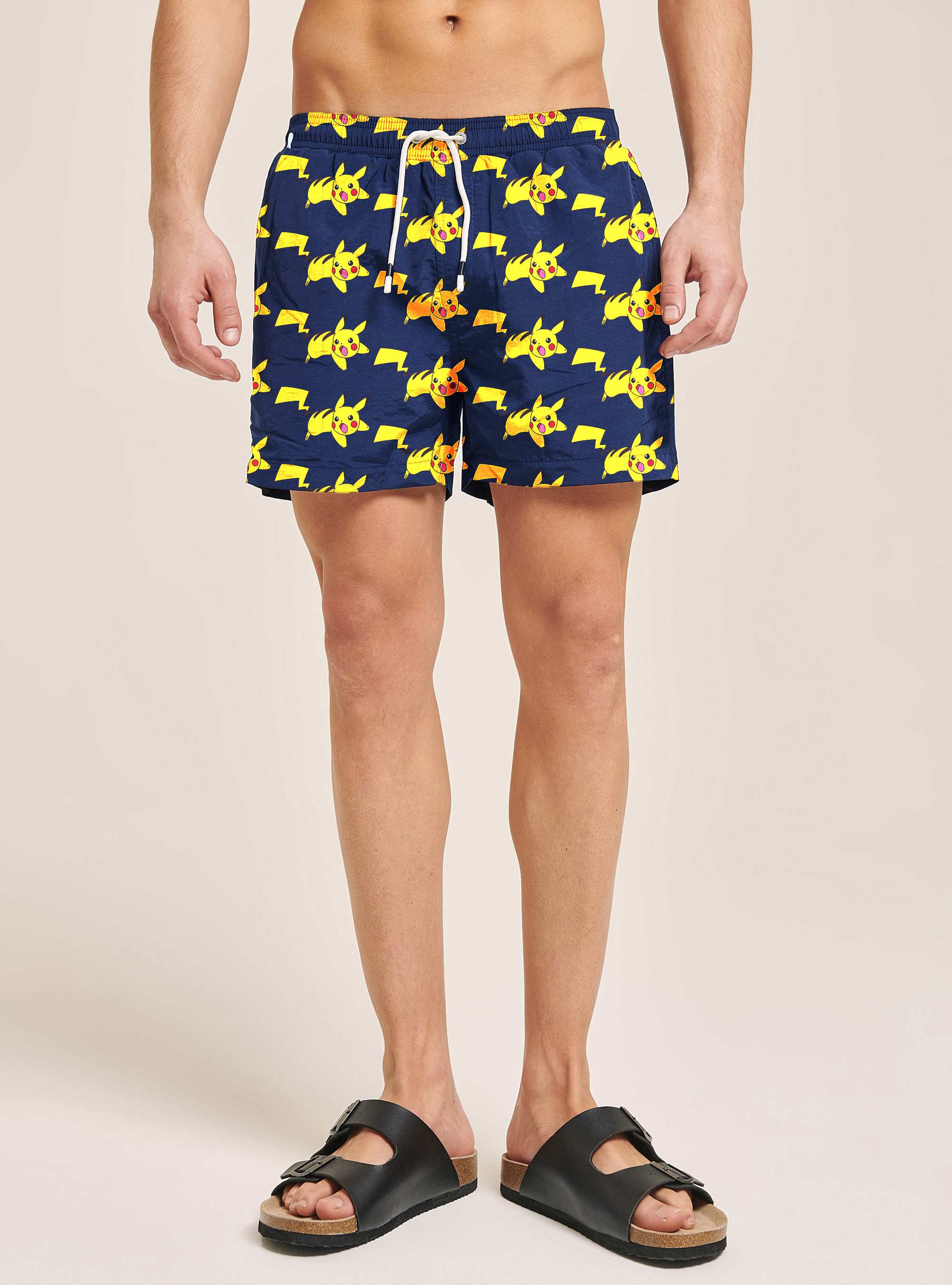 Swimming costume with Pok&eacute;mon x Alcott all over print, YELLOW